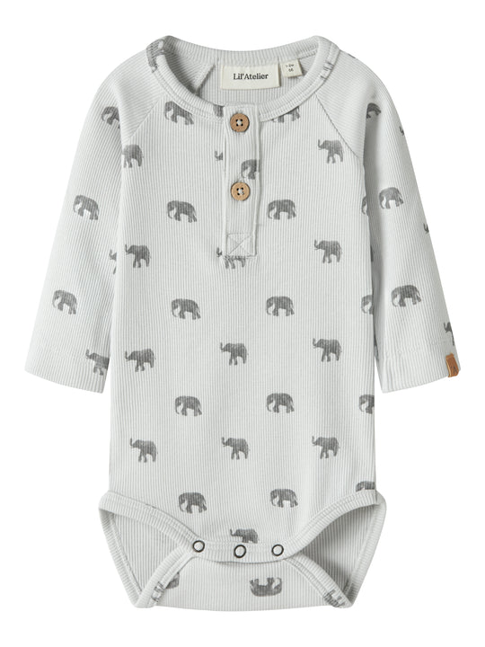 Lil Atelier Lavo - Eko Body - Glacier Gray/Elephant