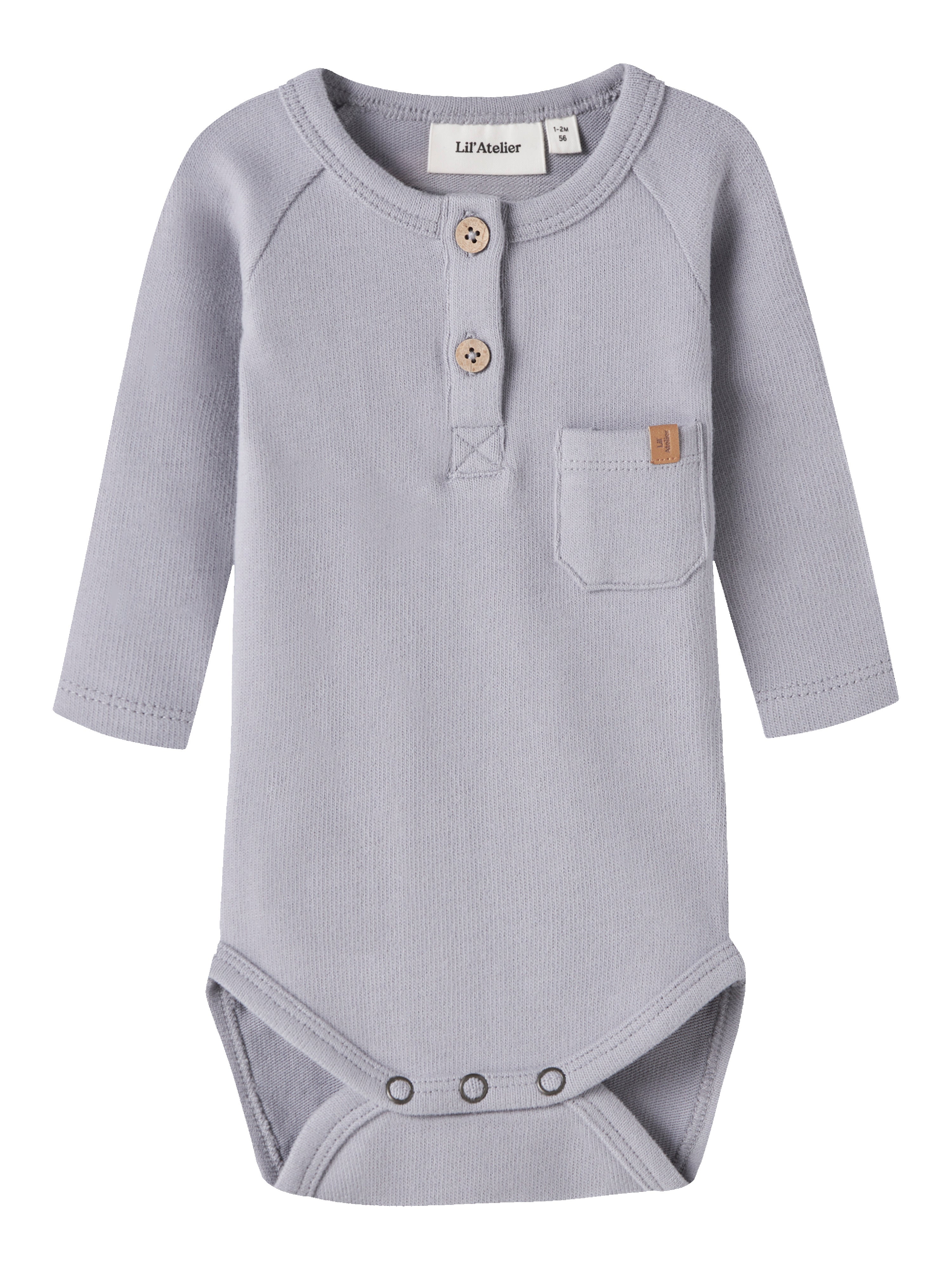 Lil Atelier Luno - LS Slim Body - Sleet