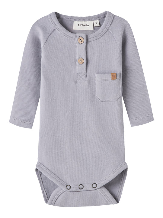 Lil Atelier Luno - LS Slim Body - Sleet