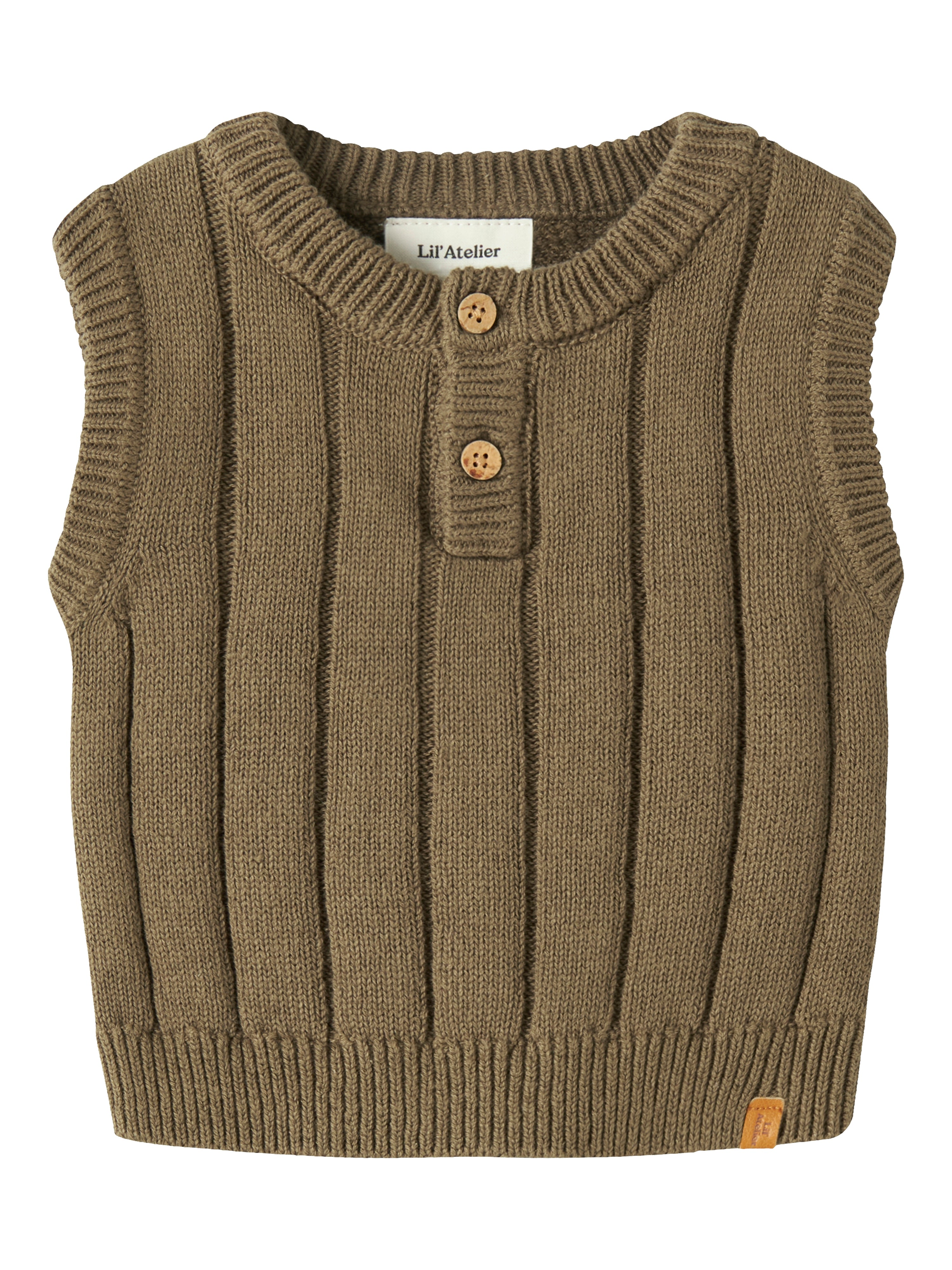 Lil Atelier Lomon - Knit Vest - Kangaroo