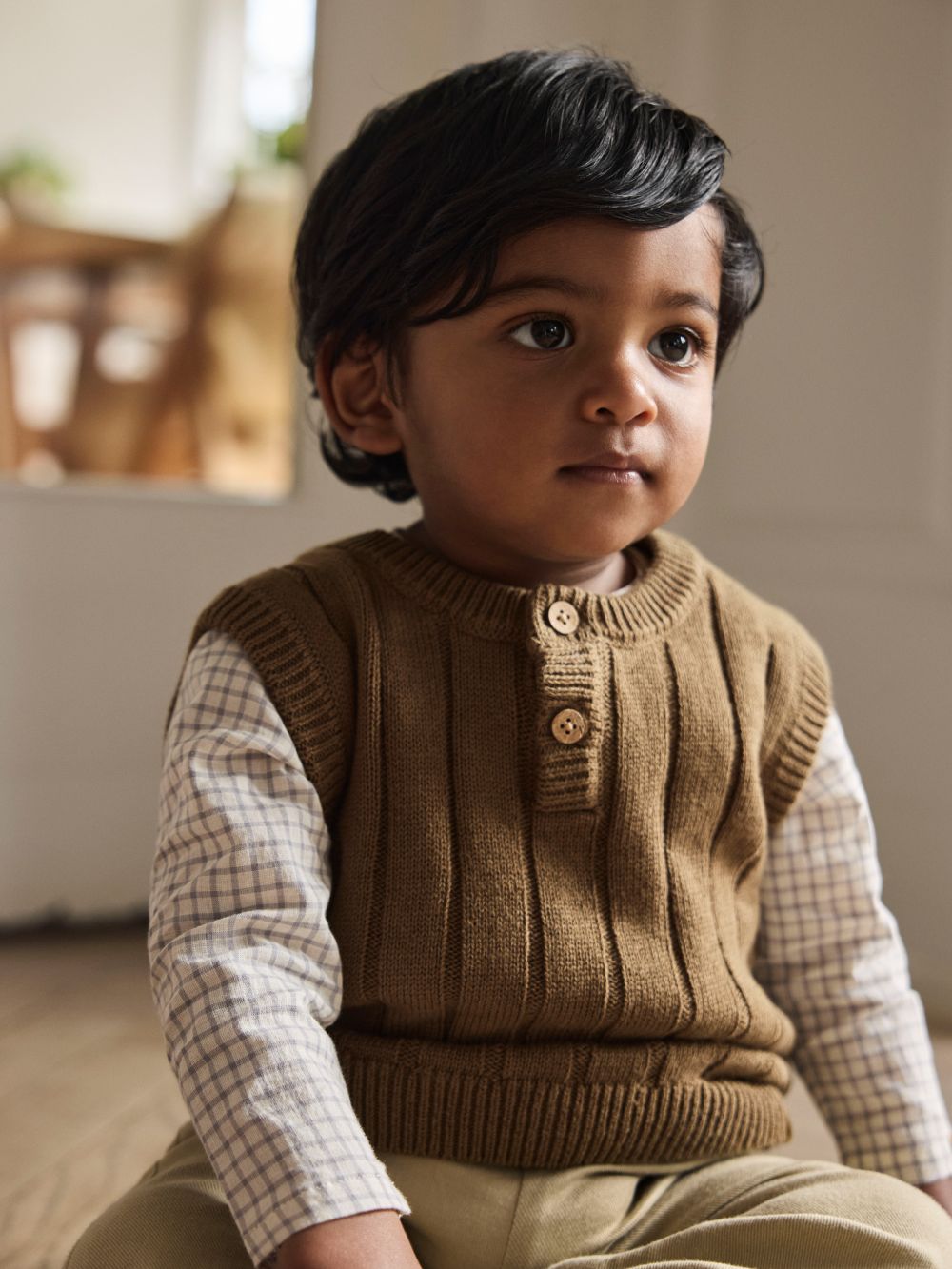 Lil Atelier Lomon - Knit Vest - Kangaroo