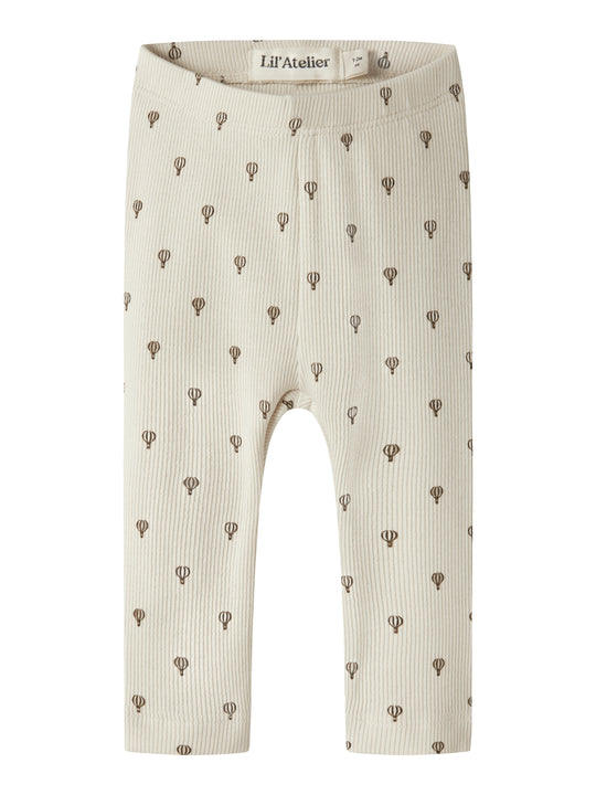 Lil Atelier Gago - Kye Slim Leggings NOOS - Turtledove/Air Balloon