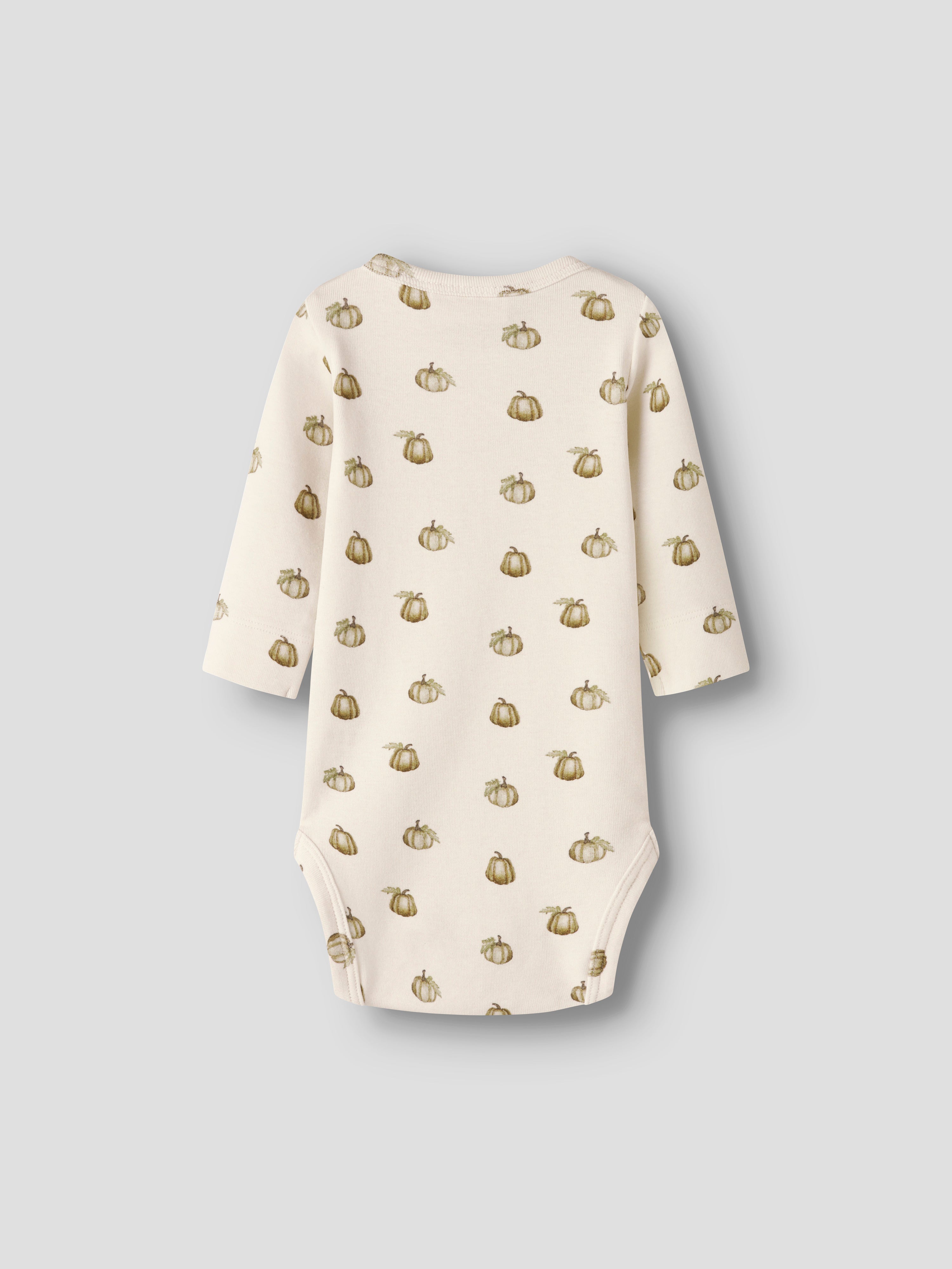 Lil Atelier Gayo - Sat LS Slim Body - Turtledove / Pumpkin