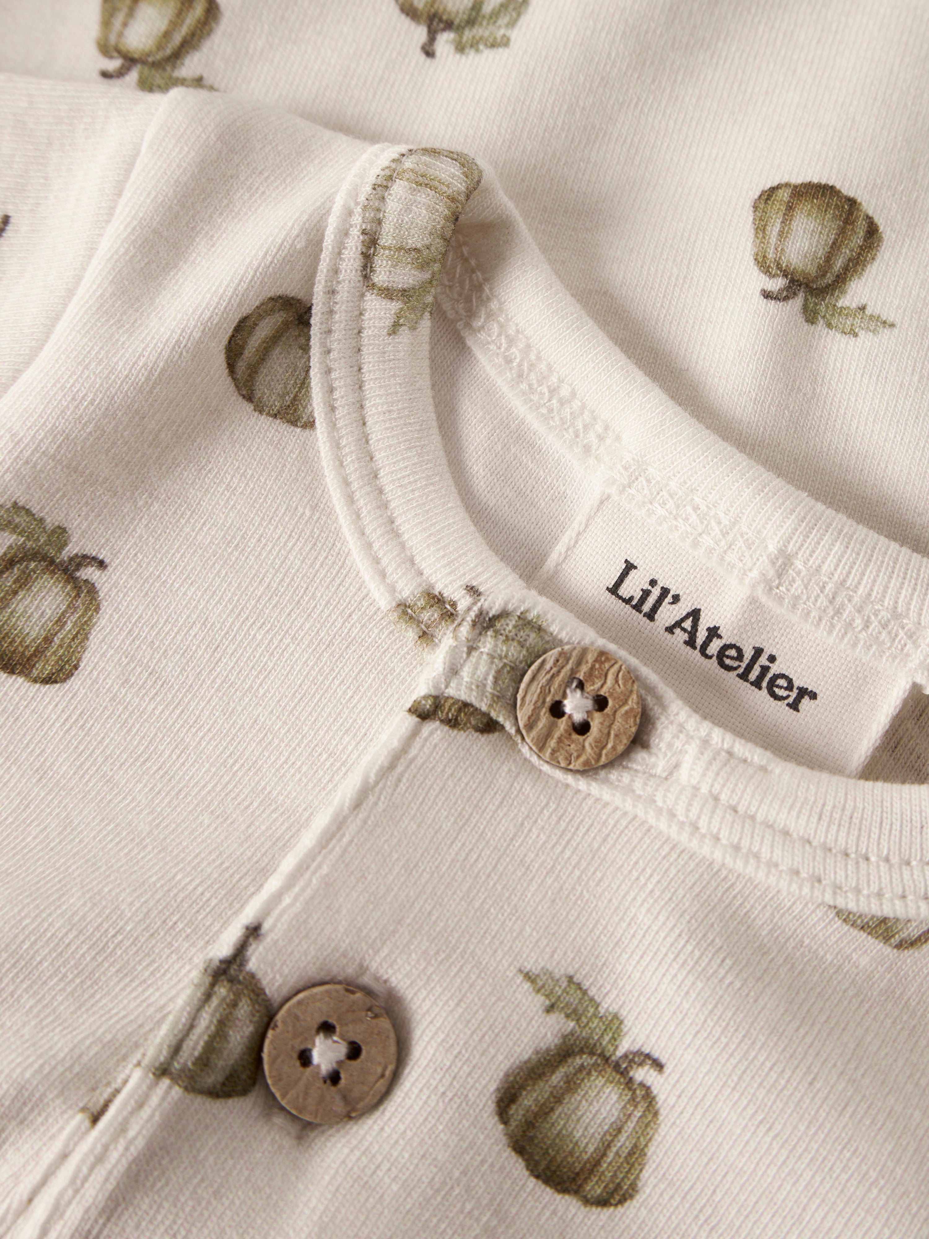 Lil Atelier Gayo - Sat LS Slim Body - Turtledove / Pumpkin