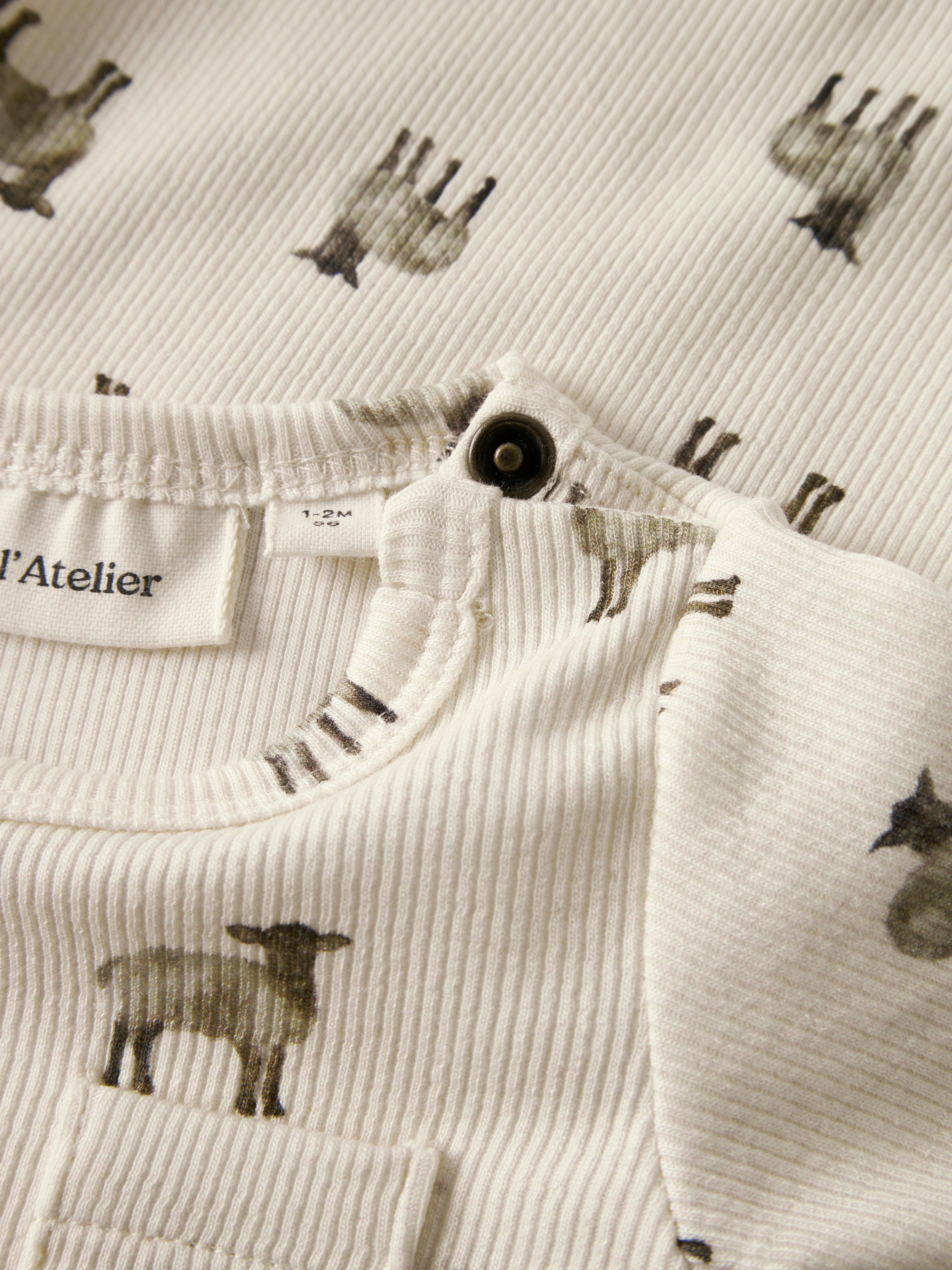 Lil Atelier - Gavo Eko LS Slim Body - Turtledove / Sheep