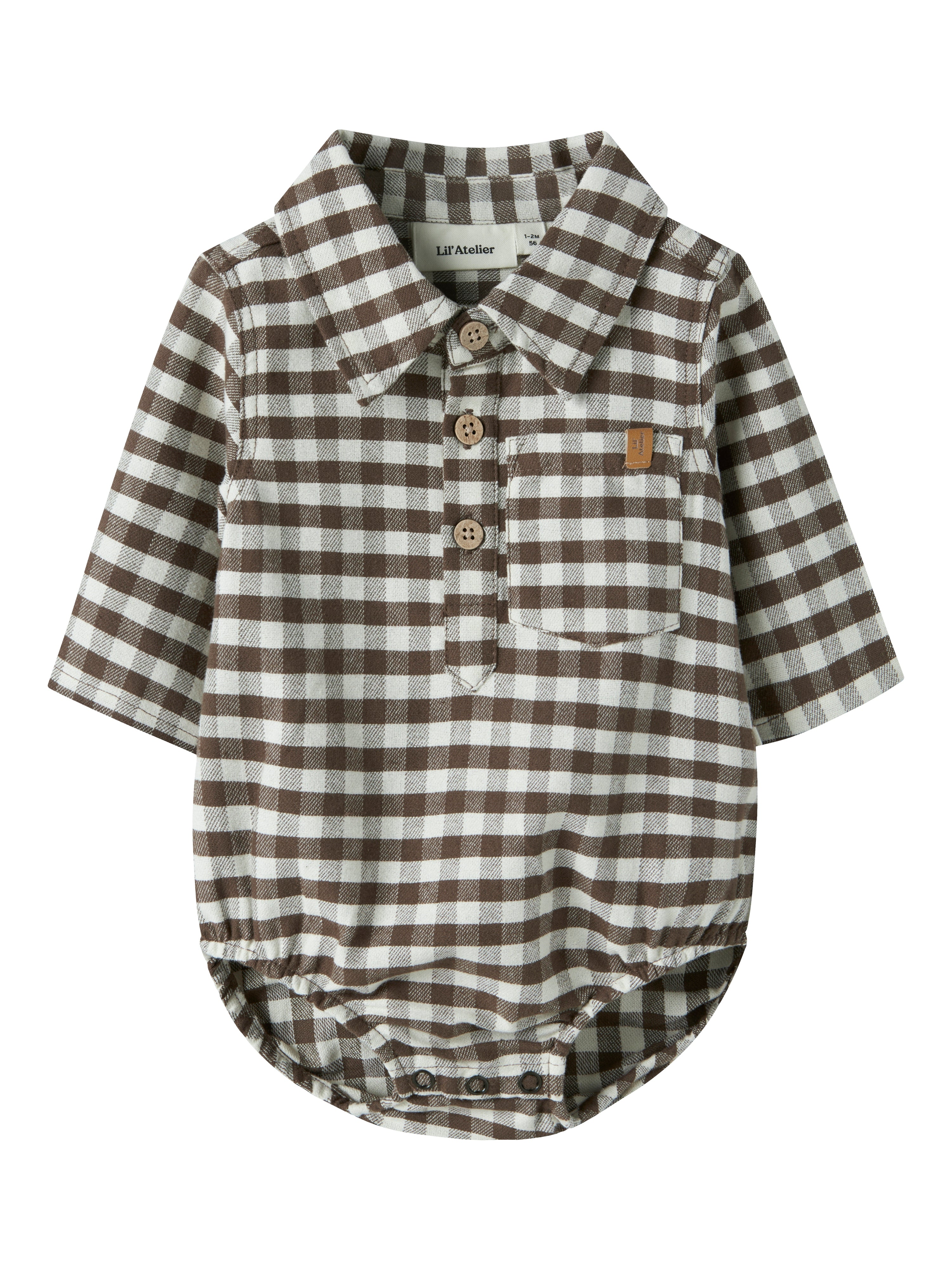 Lil Atelier Noki - LS Body Shirt - Teak