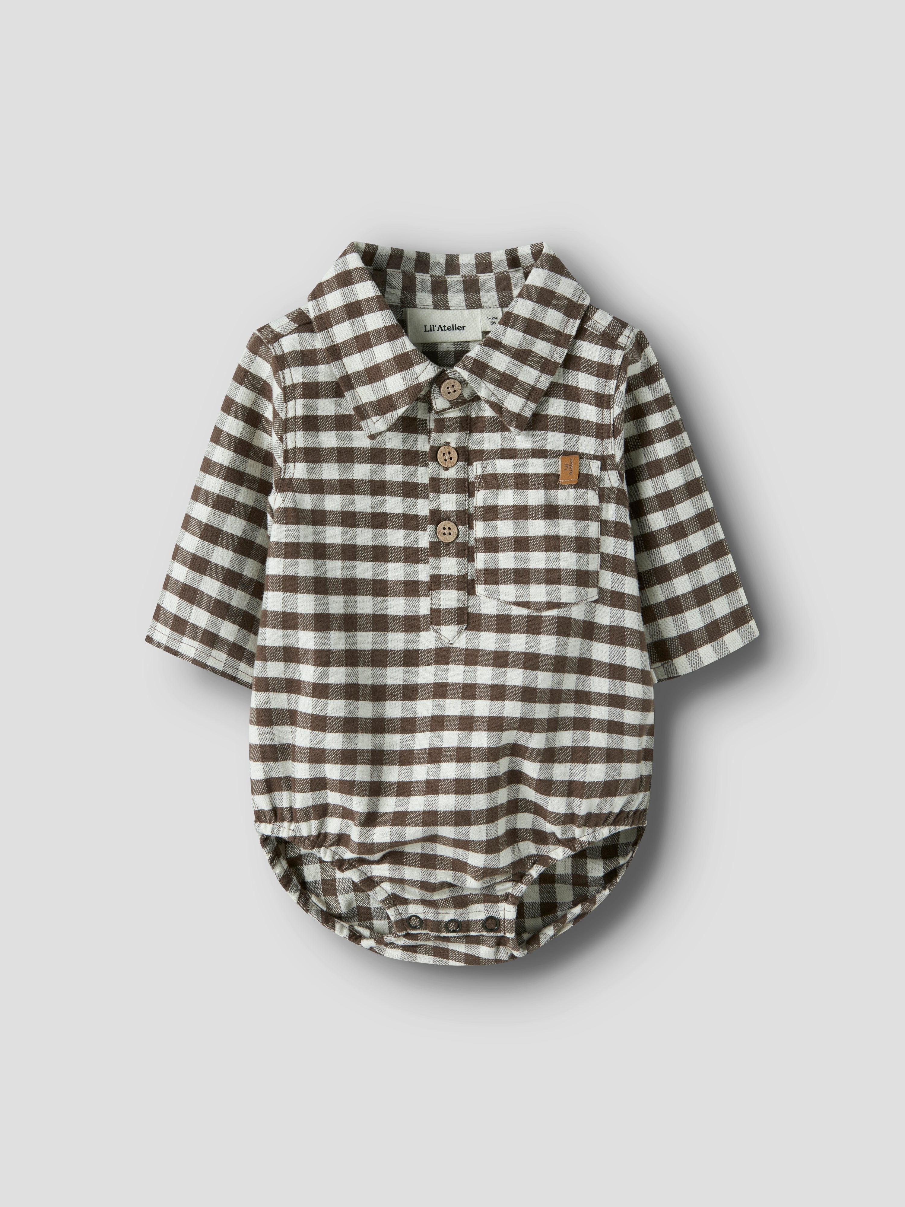 Lil Atelier Noki - LS Body Shirt - Teak