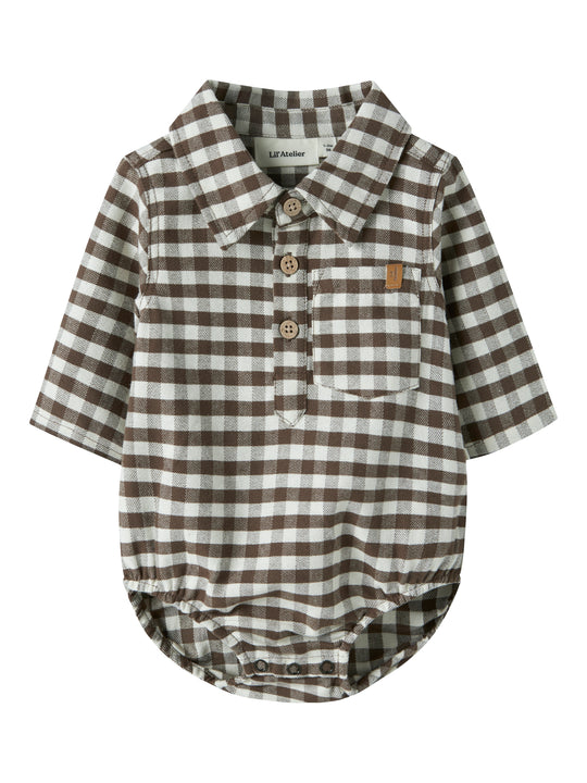 Lil Atelier Noki - LS Body Shirt - Teak