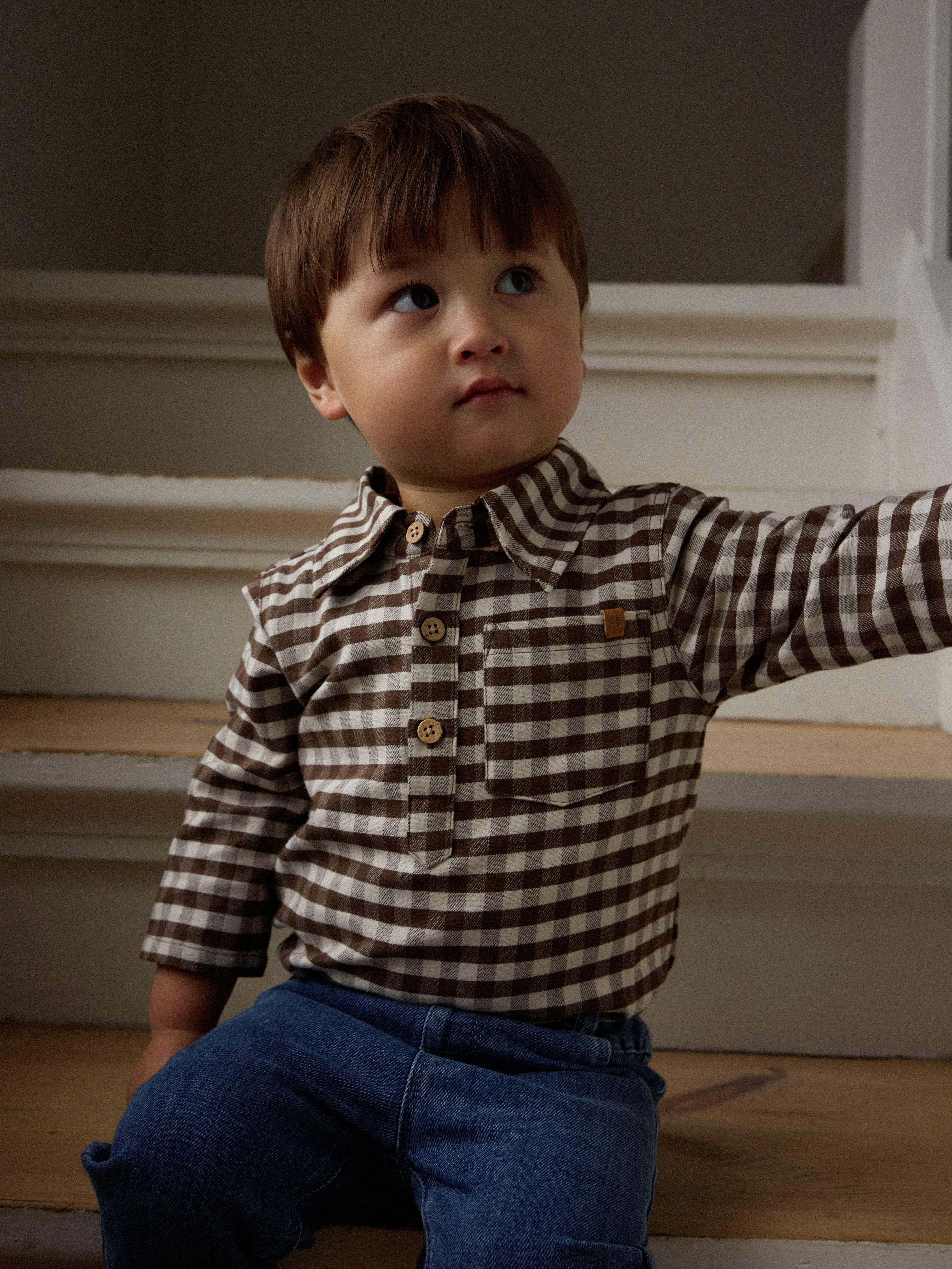 Lil Atelier Noki - LS Body Shirt - Teak