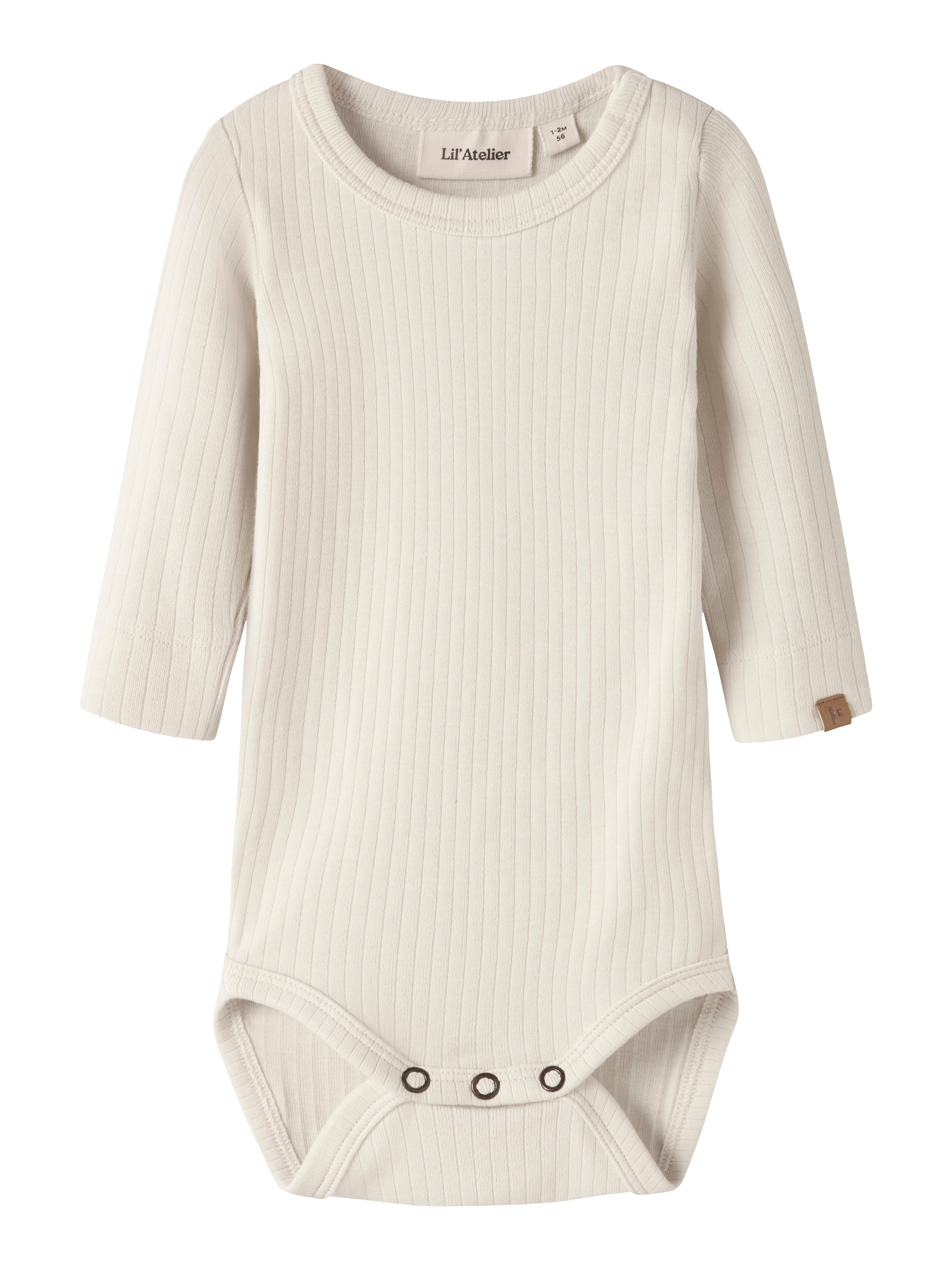Lil Atelier - Gabo Bib LS Slim Body  - Turtledove