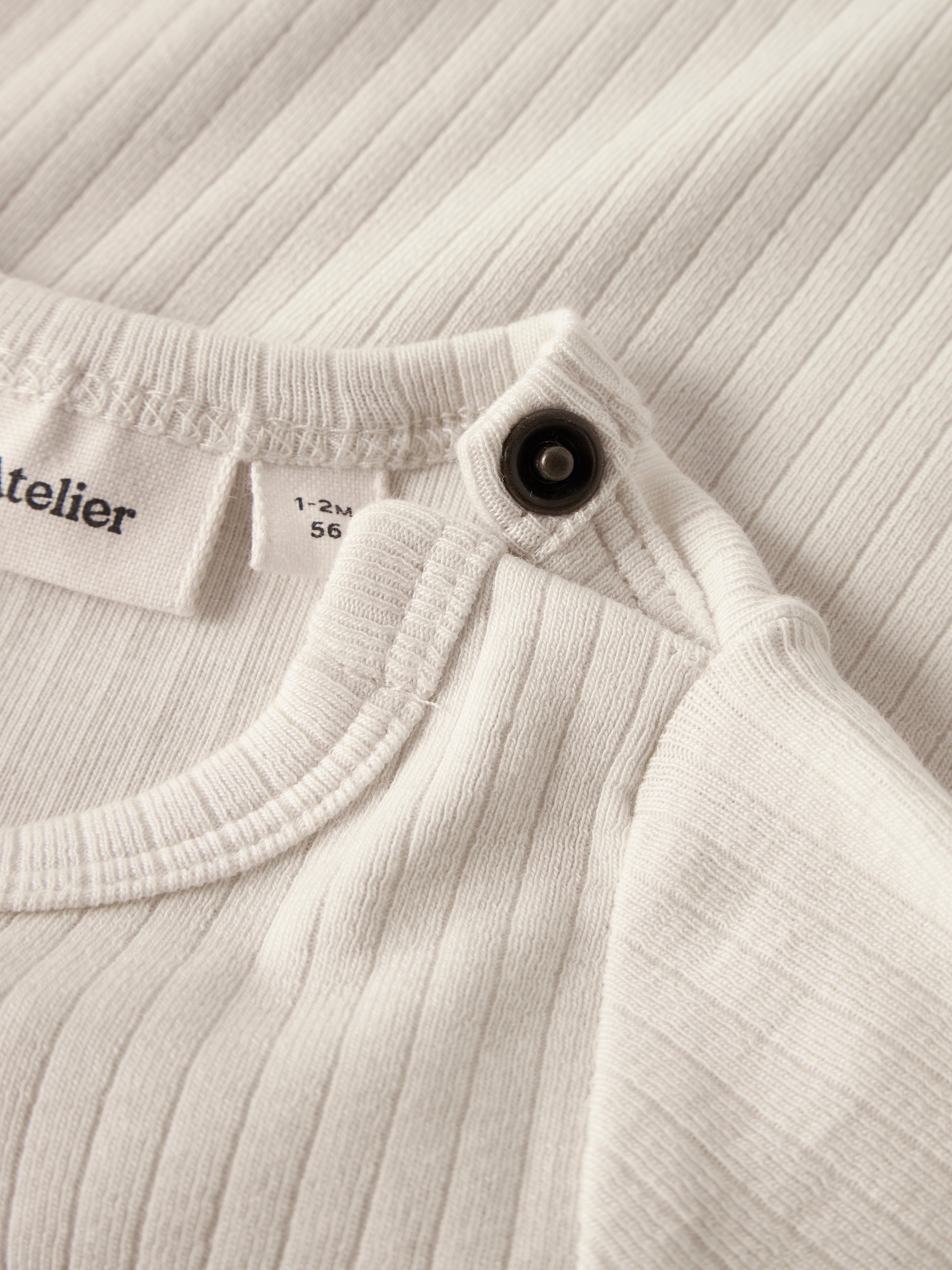 Lil Atelier - Gabo Bib LS Slim Body  - Turtledove