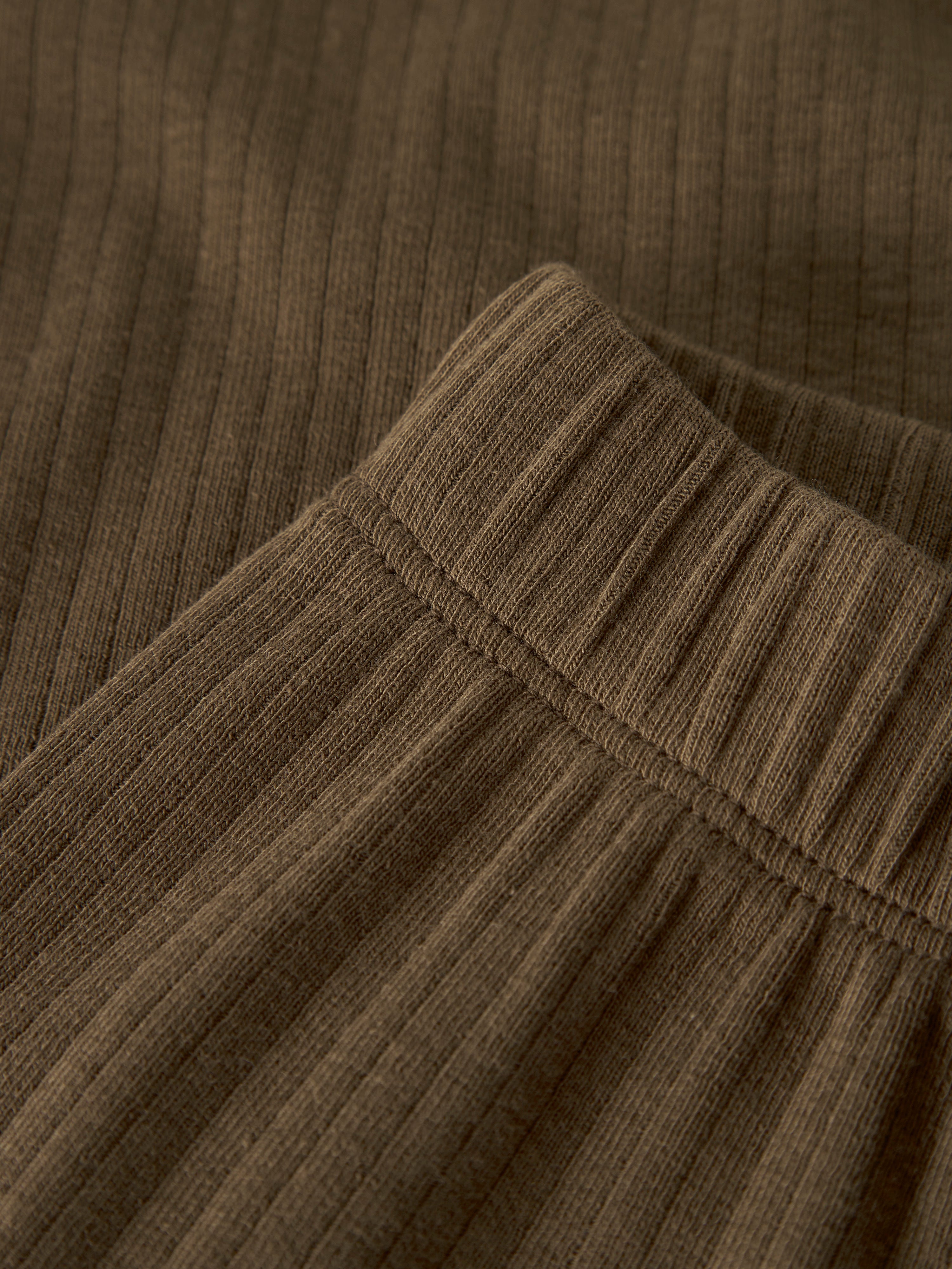 Lil Atelier - Gabo Bib Loose Pant -  Teak