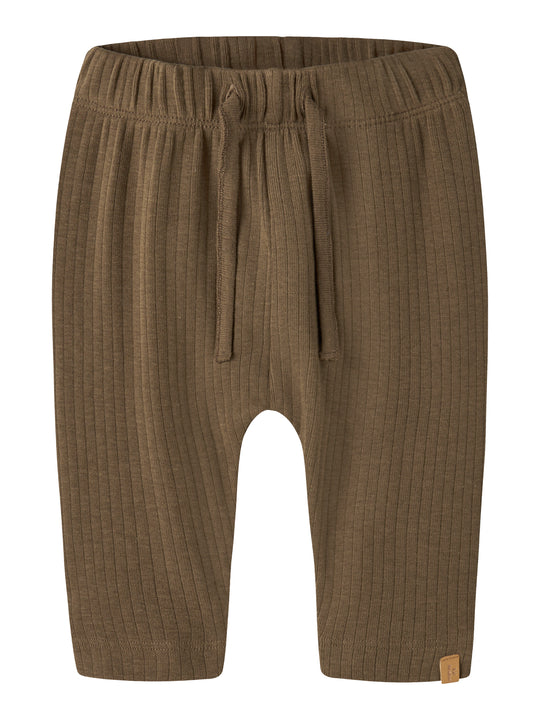 Lil Atelier - Gabo Bib Loose Pant -  Teak