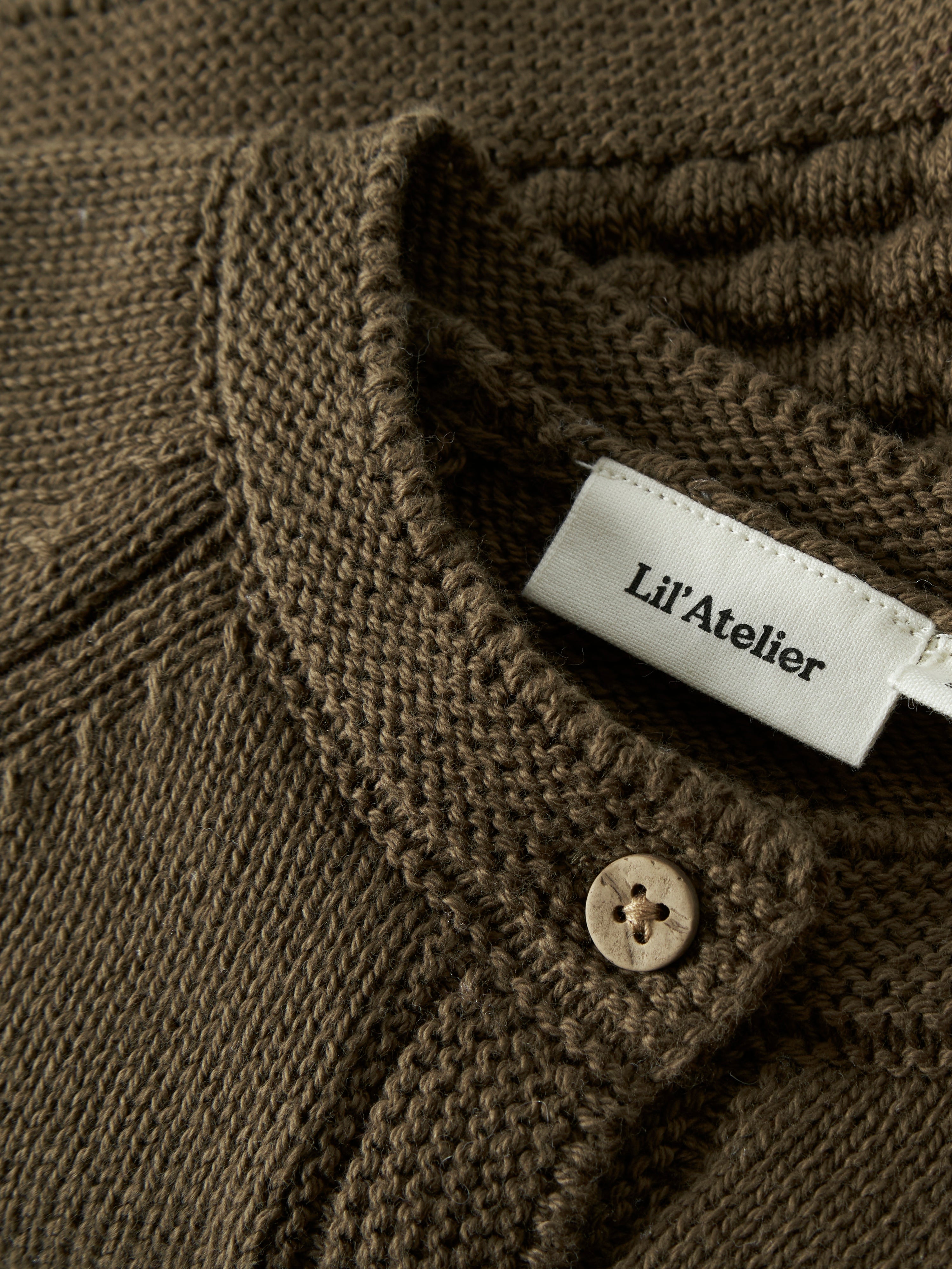 Lil Atelier - Nobir LS Knit Card - Teak