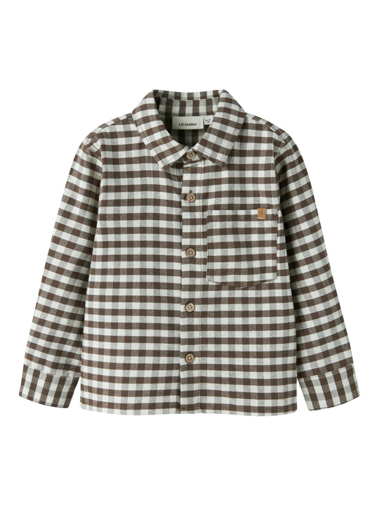 Lil Atelier - Noki LS Loose Shirt - Teak