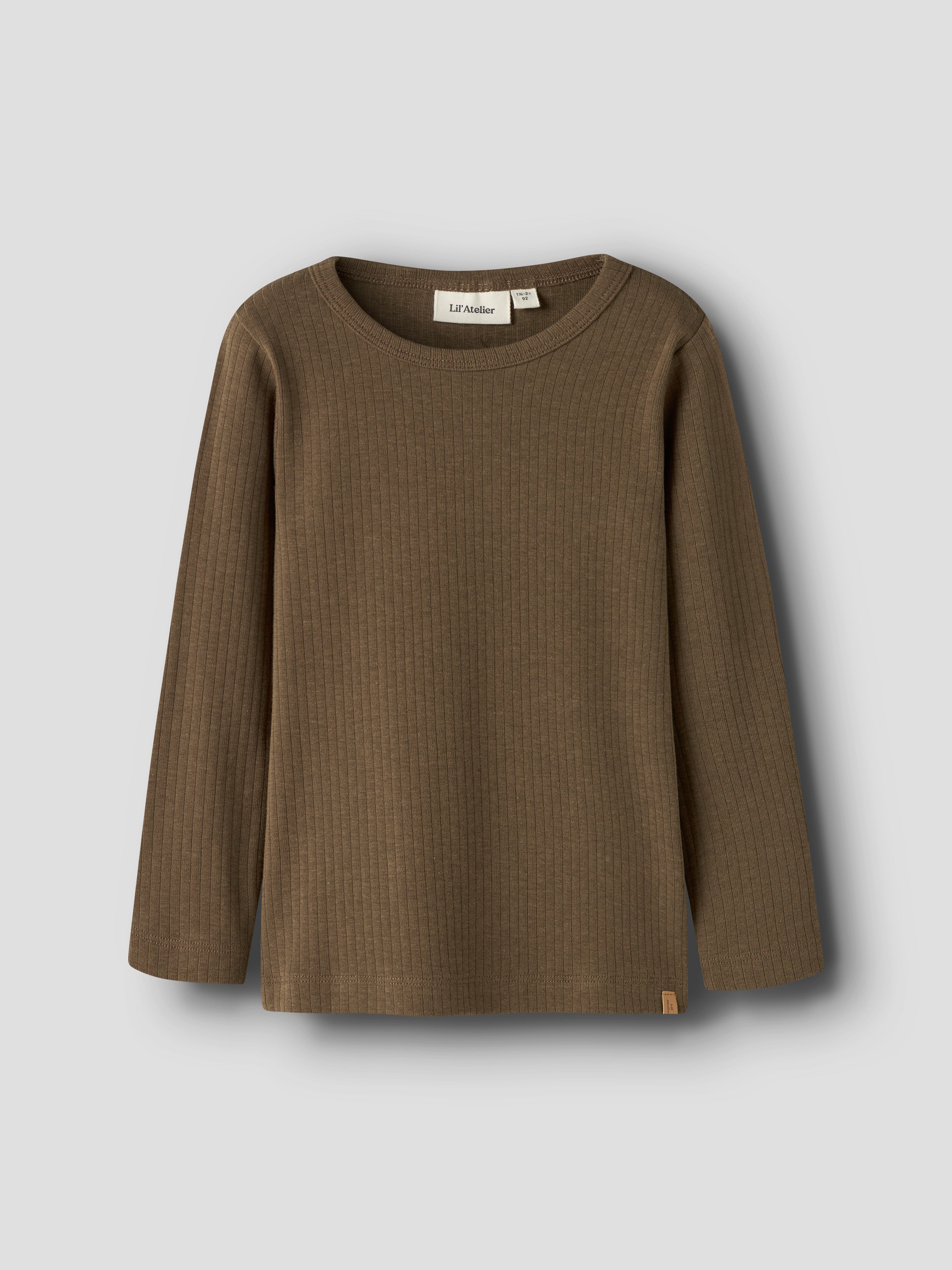 Lil Atelier - Gabo Bob LS Slim Top - Teak