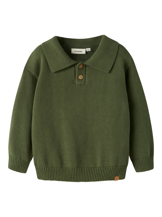 Lil Atelier Olo - LS Knit Polo
