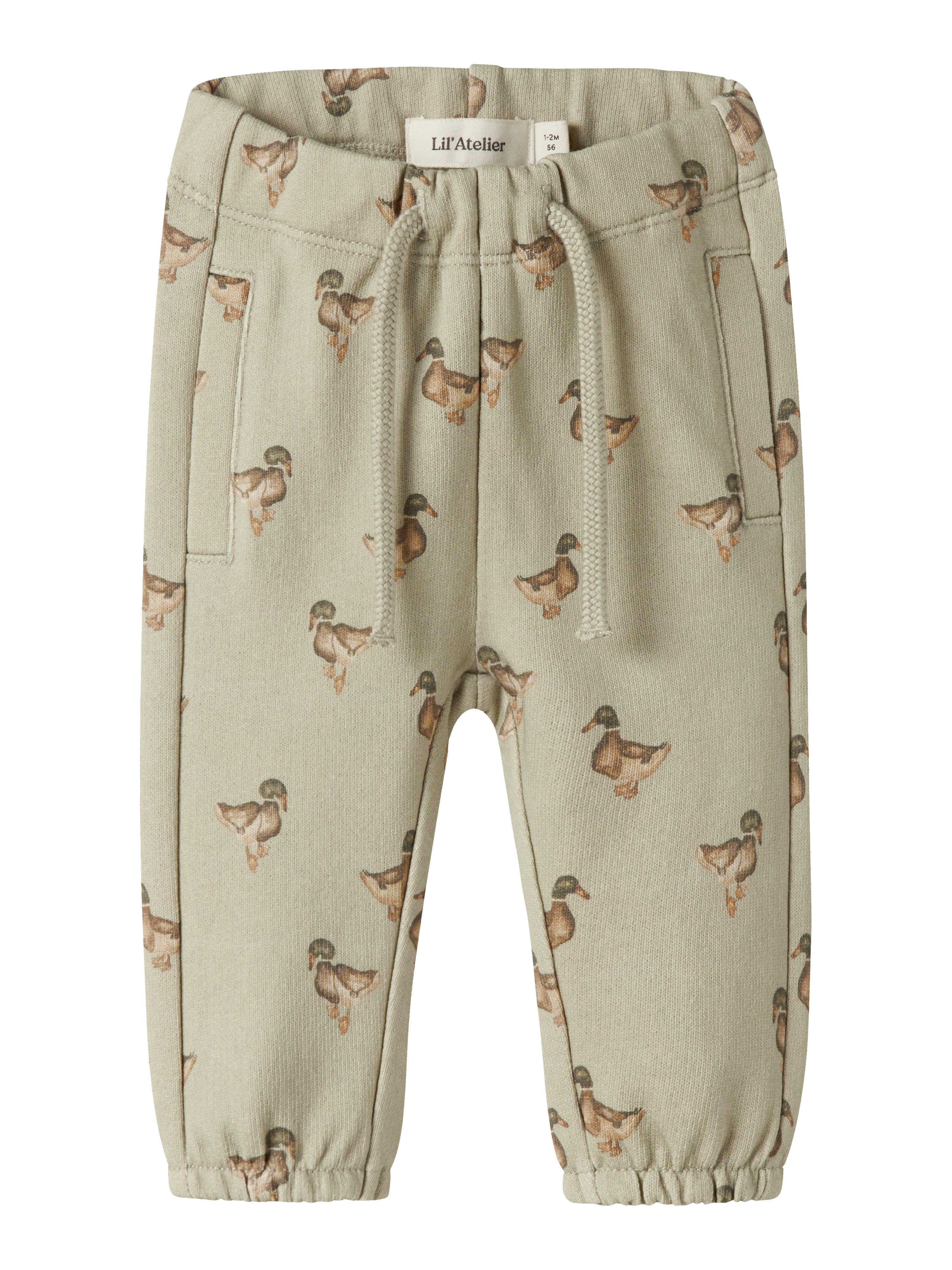 Lil Atelier - Jobo Akk Sweat Pants - Moss Gray / Duck
