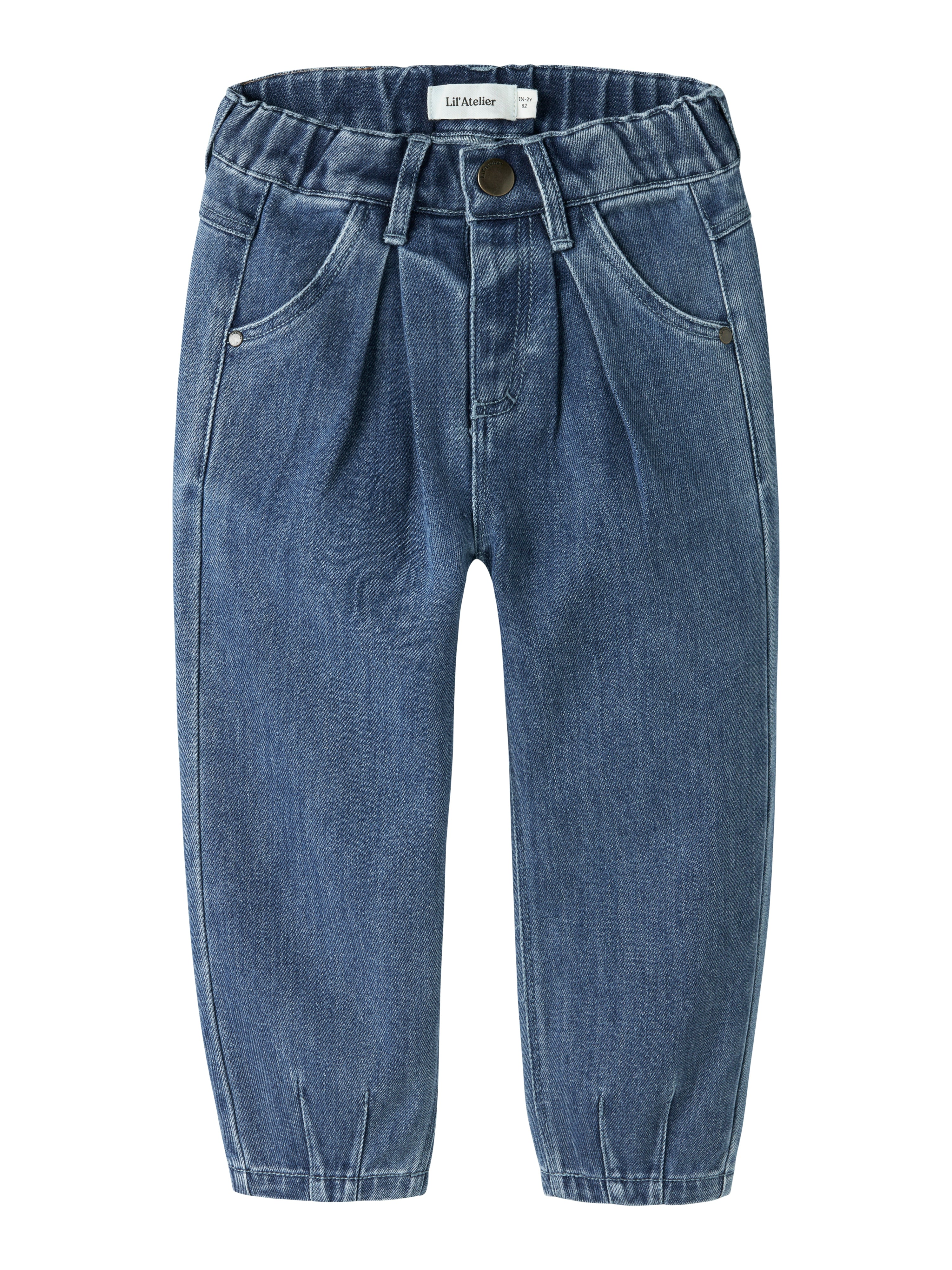 Lil Atelier Obello - Baggy Jeans - Dark Blue Denim