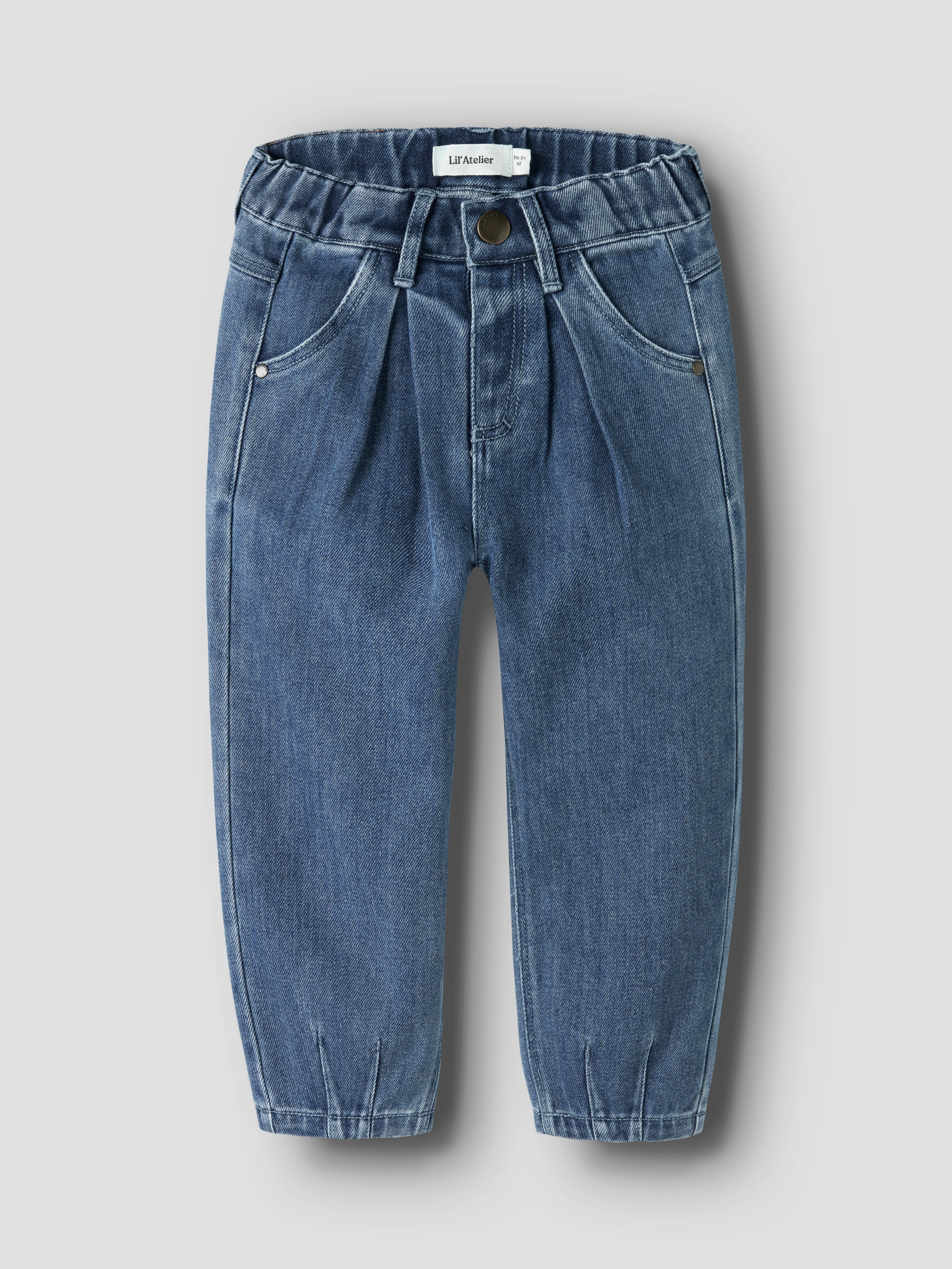 Lil Atelier Obello - Baggy Jeans - Dark Blue Denim