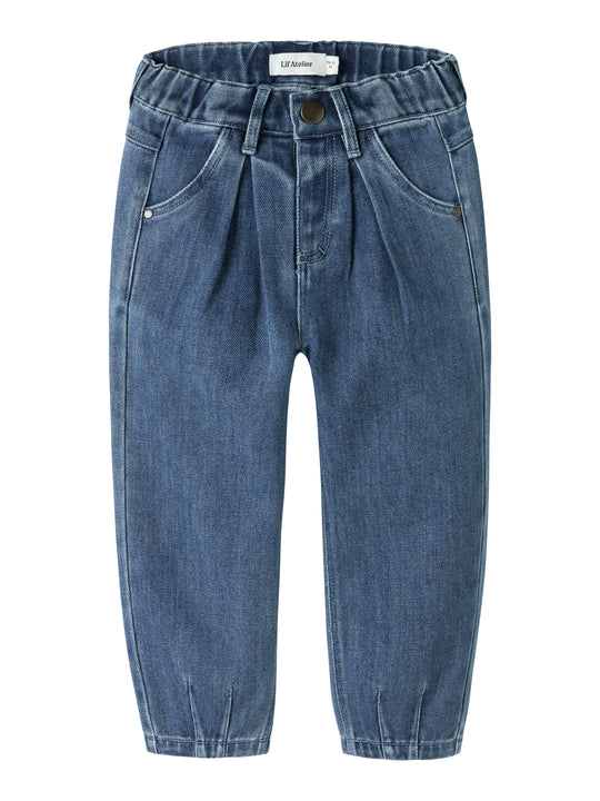 Lil Atelier Obello - Baggy Jeans - Dark Blue Denim