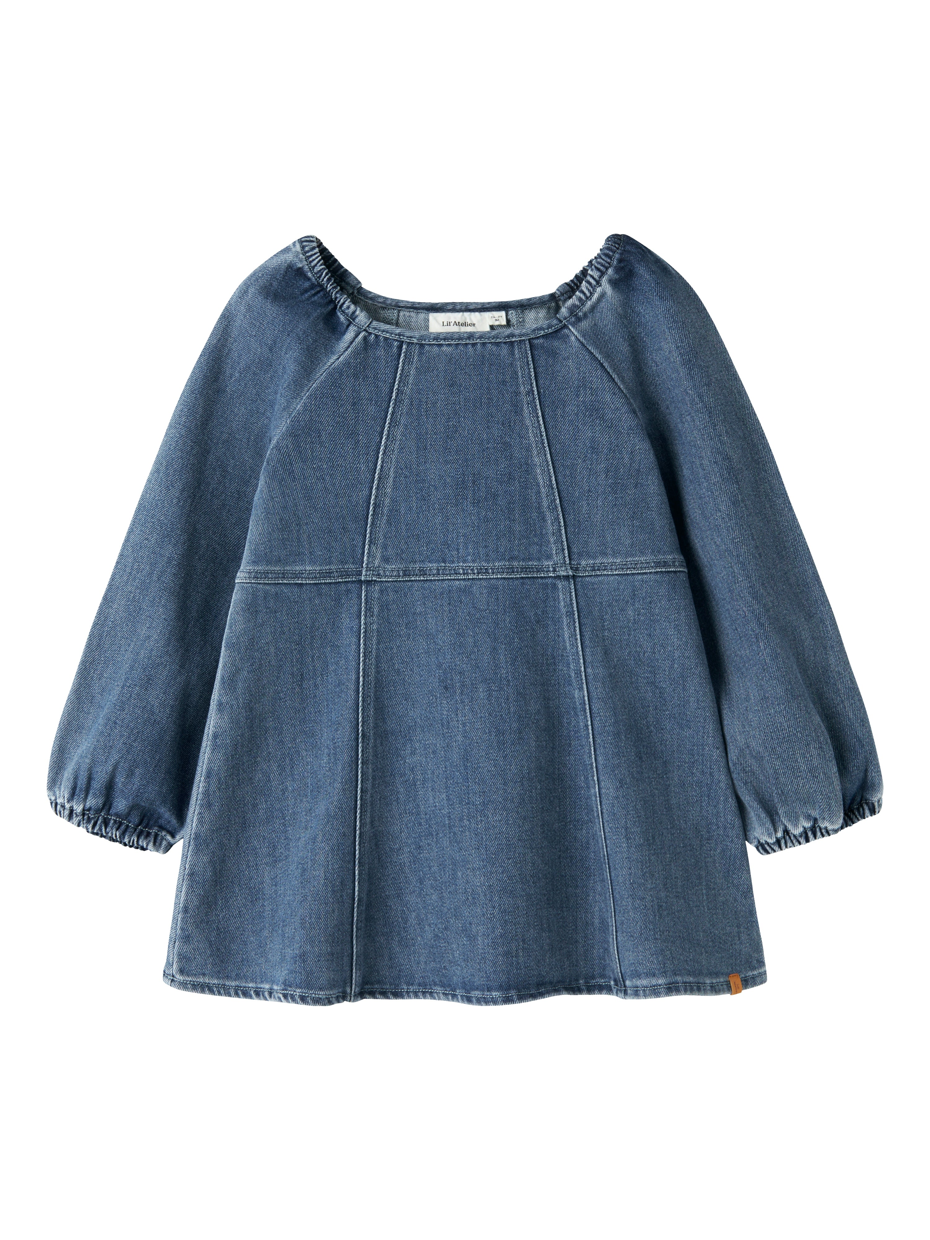 Lil Atelier Obello - LS Loose Denim Dress - Dark Blue Denim