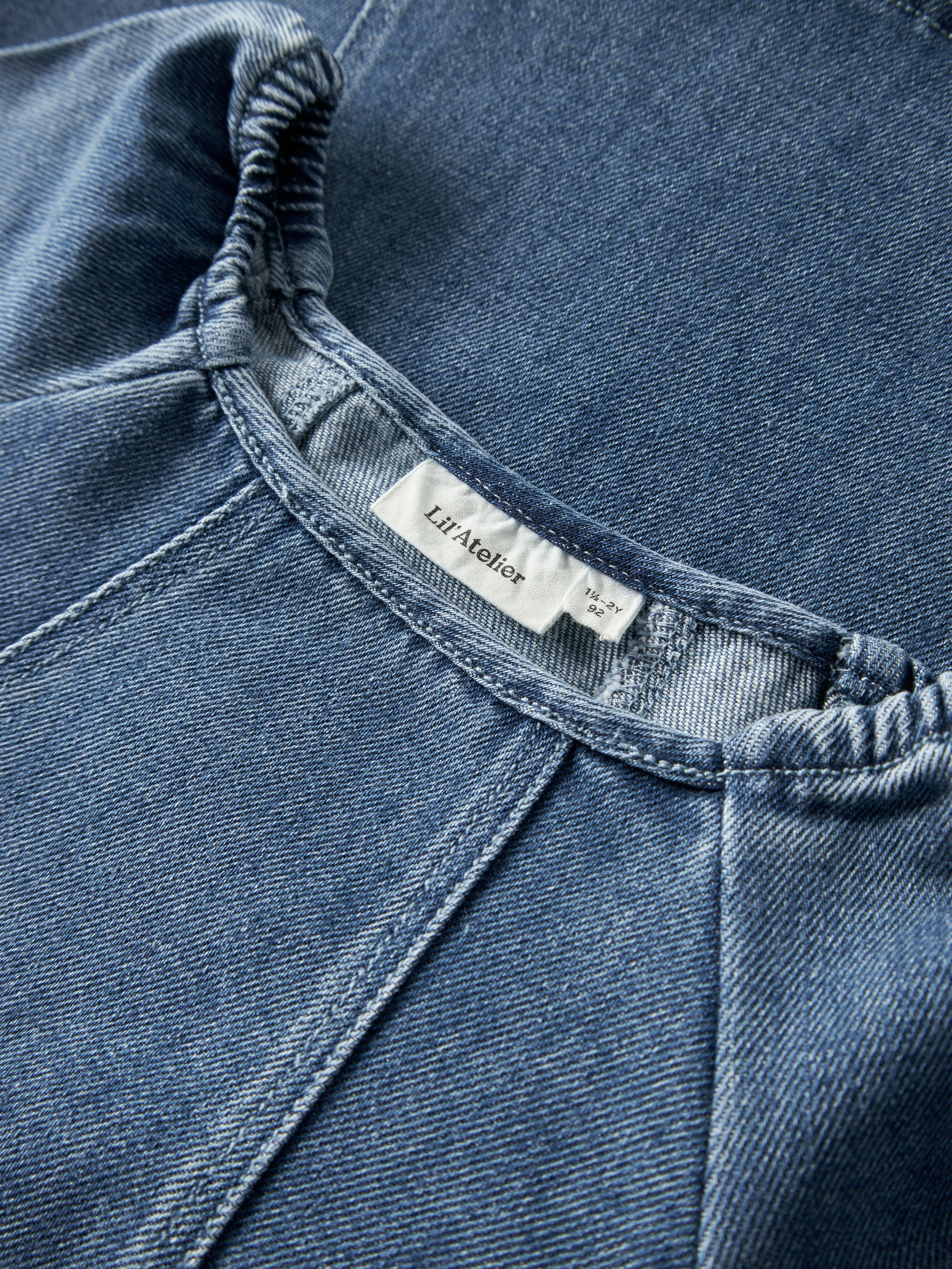Lil Atelier Obello - LS Loose Denim Dress - Dark Blue Denim