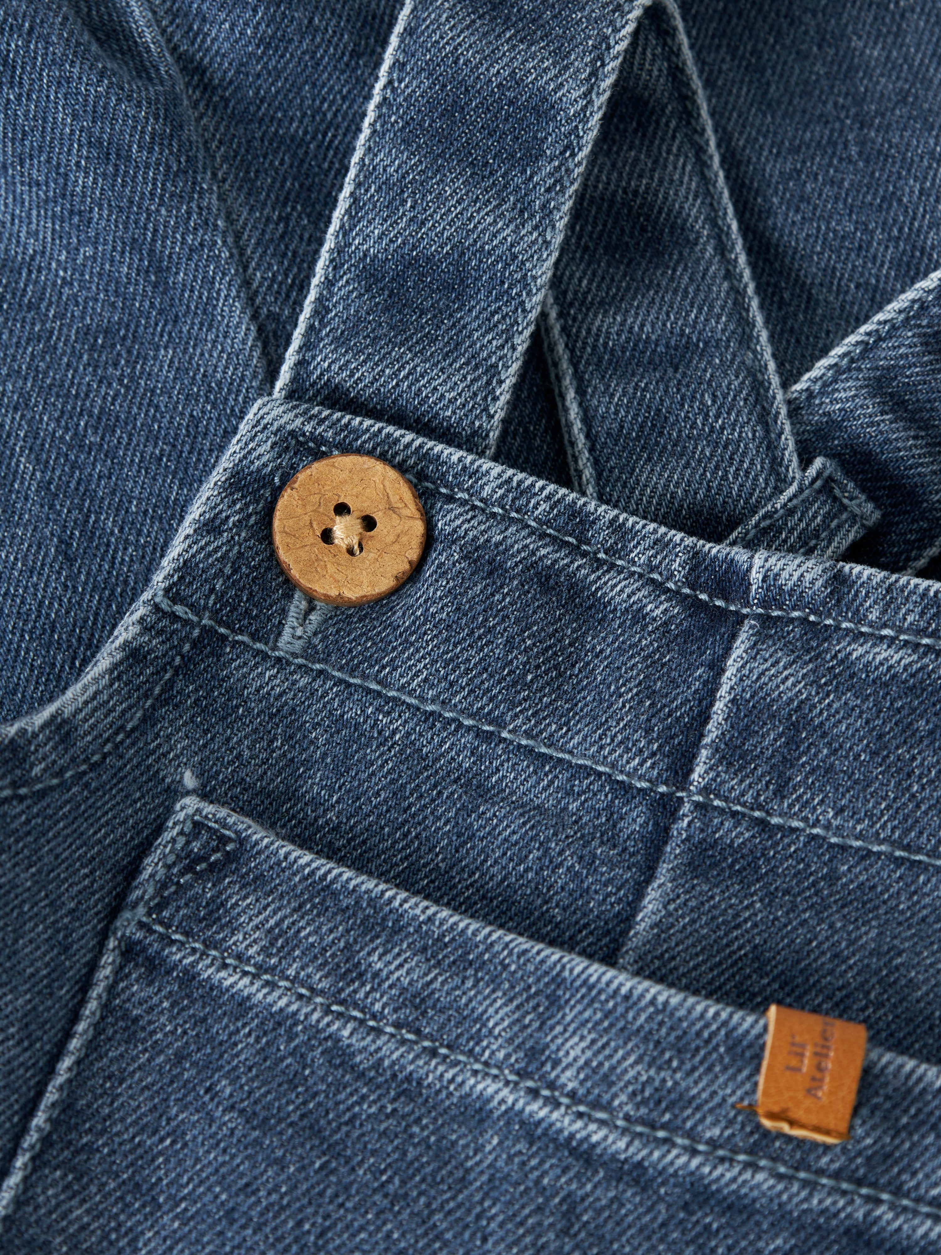 Lil Atelier Obello - Denim Overall -  Dark Blue Denim