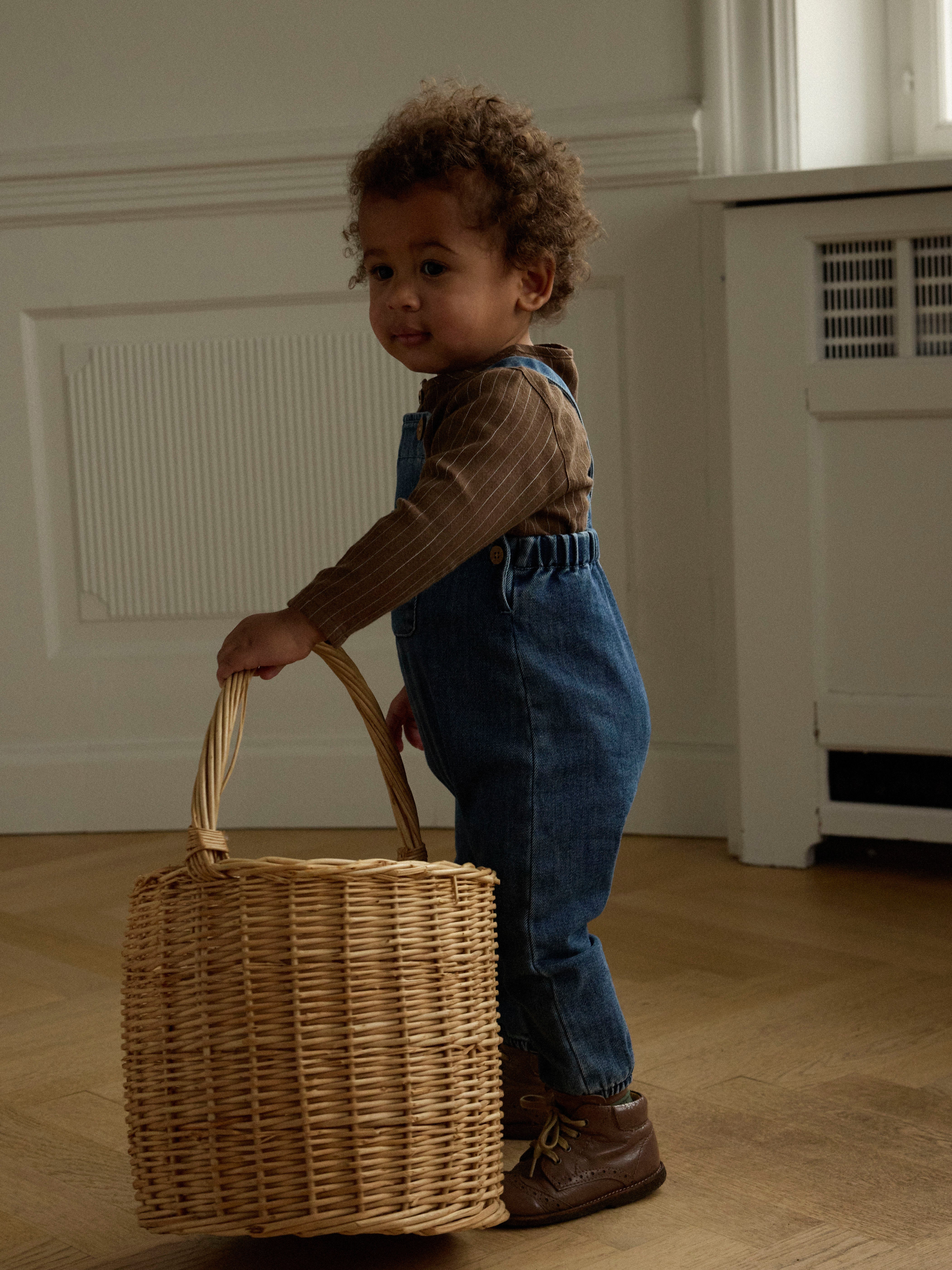 Lil Atelier Obello - Denim Overall -  Dark Blue Denim