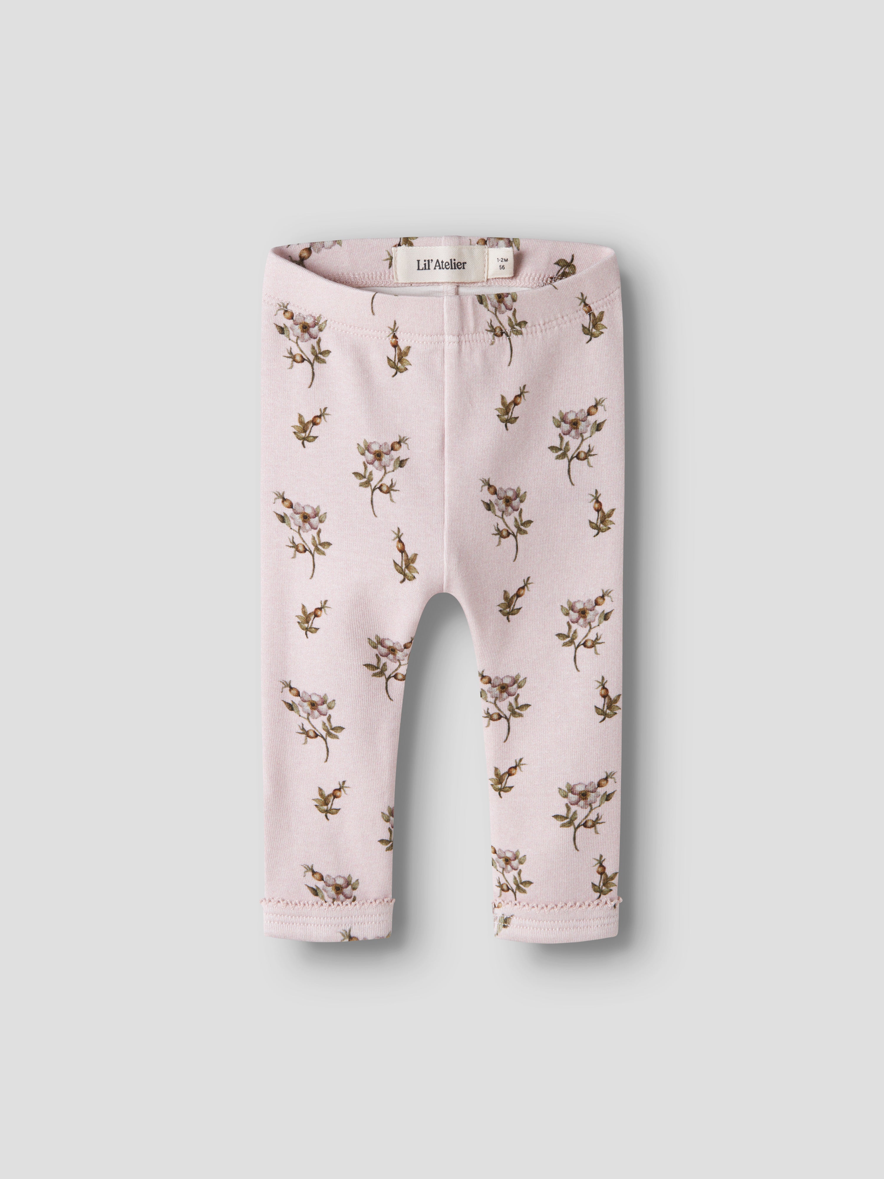 Lil Atelier - Gayo Sin Slim Leggings - Hushed Violet / Apple Rose