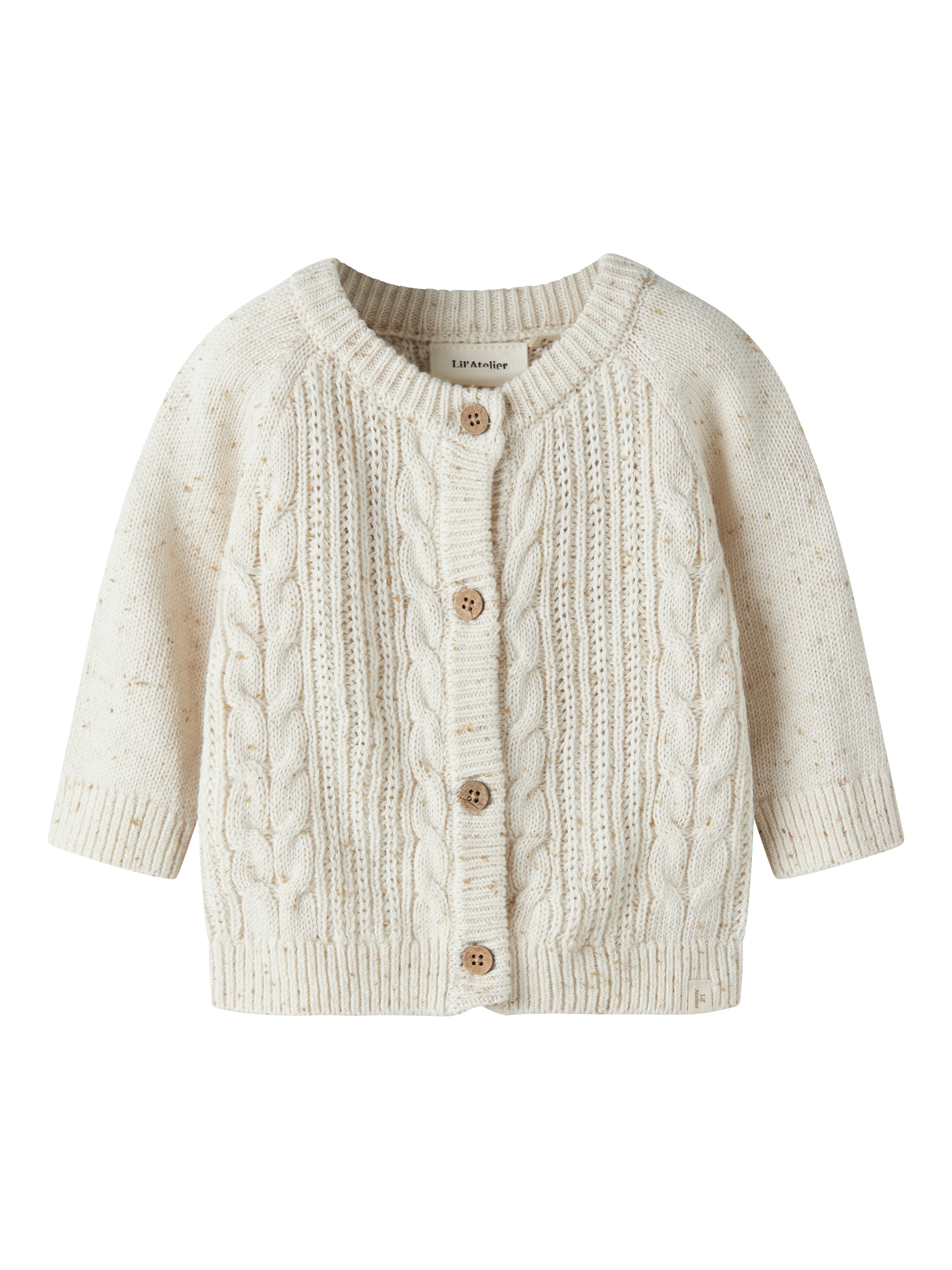 Lil Atelier - Galto Kab LS Knit Cardigan - Turtledove