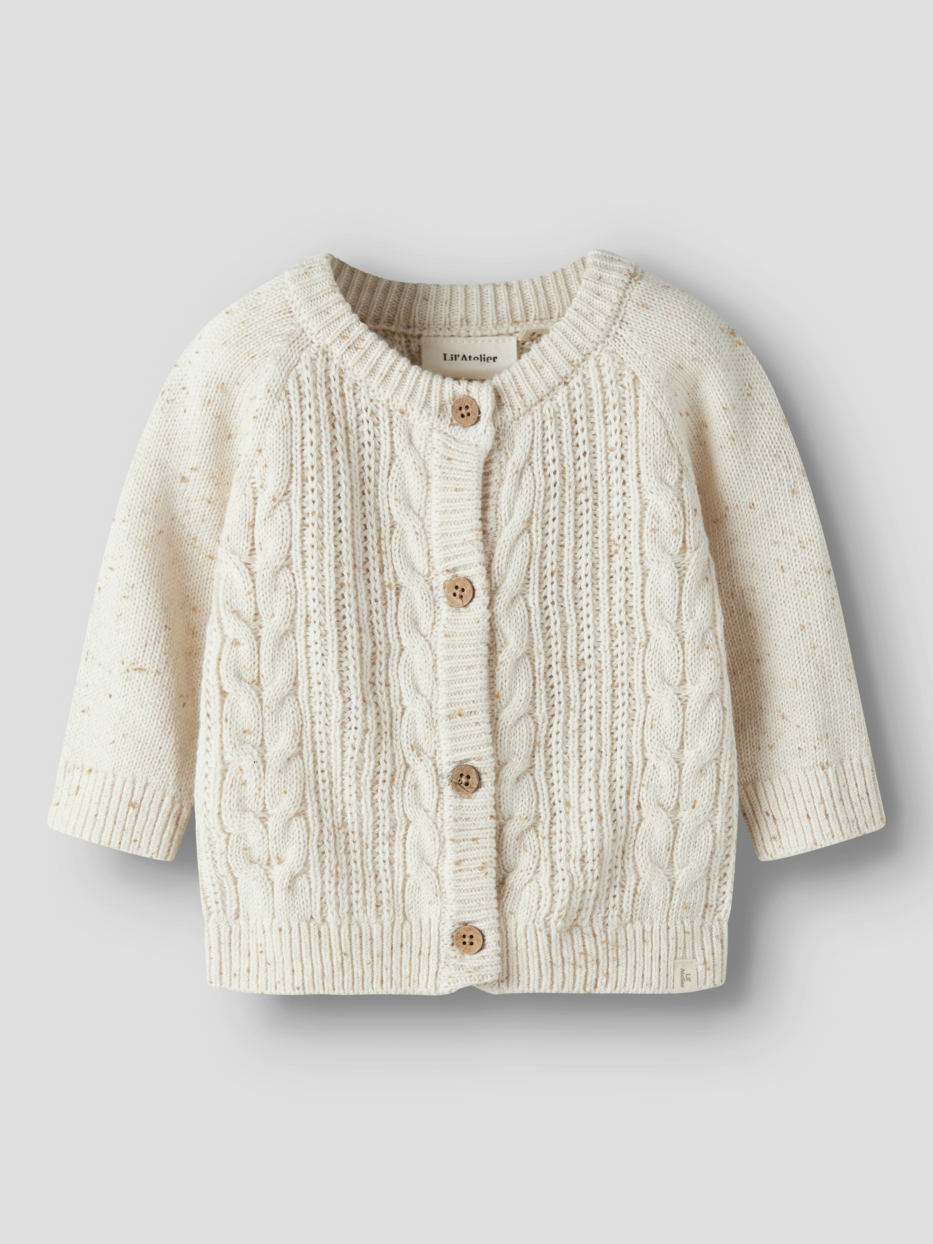 Lil Atelier - Galto Kab LS Knit Cardigan - Turtledove