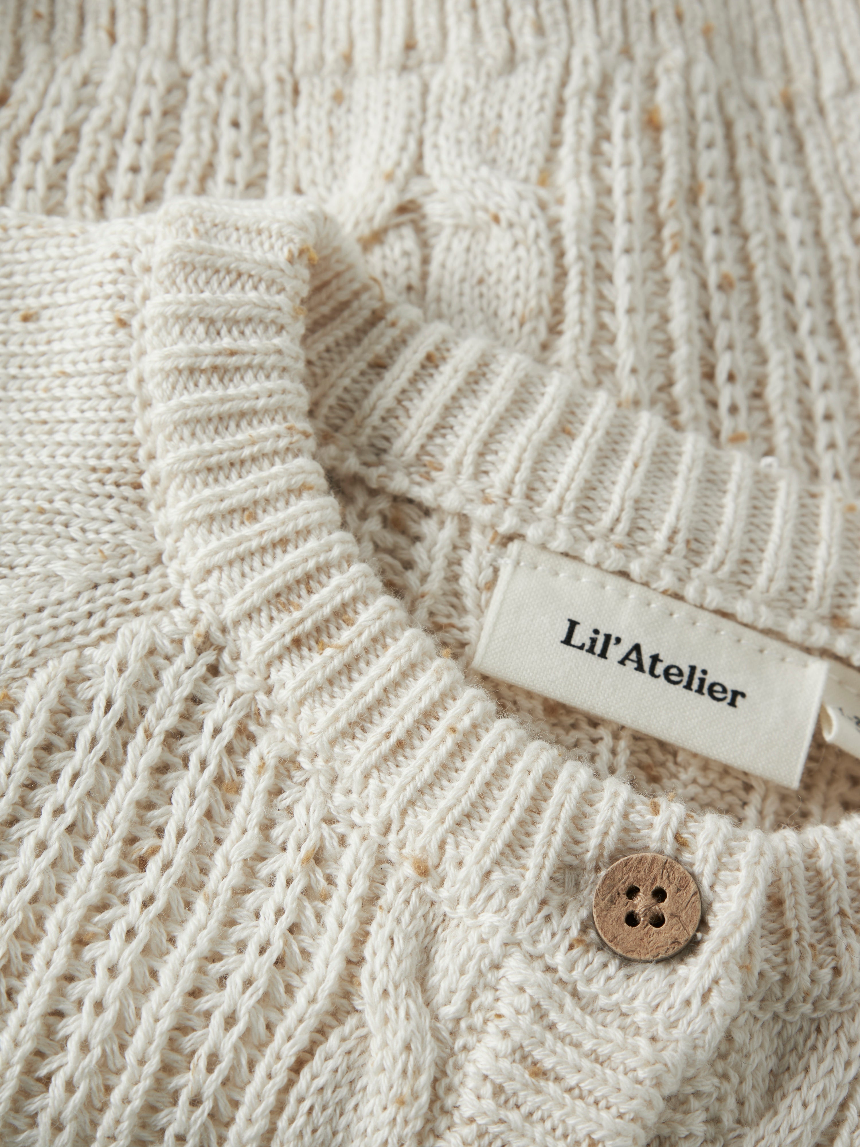 Lil Atelier - Galto Kab LS Knit Cardigan - Turtledove
