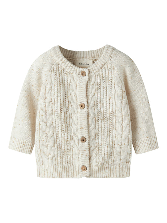 Lil Atelier - Galto Kab LS Knit Cardigan - Turtledove