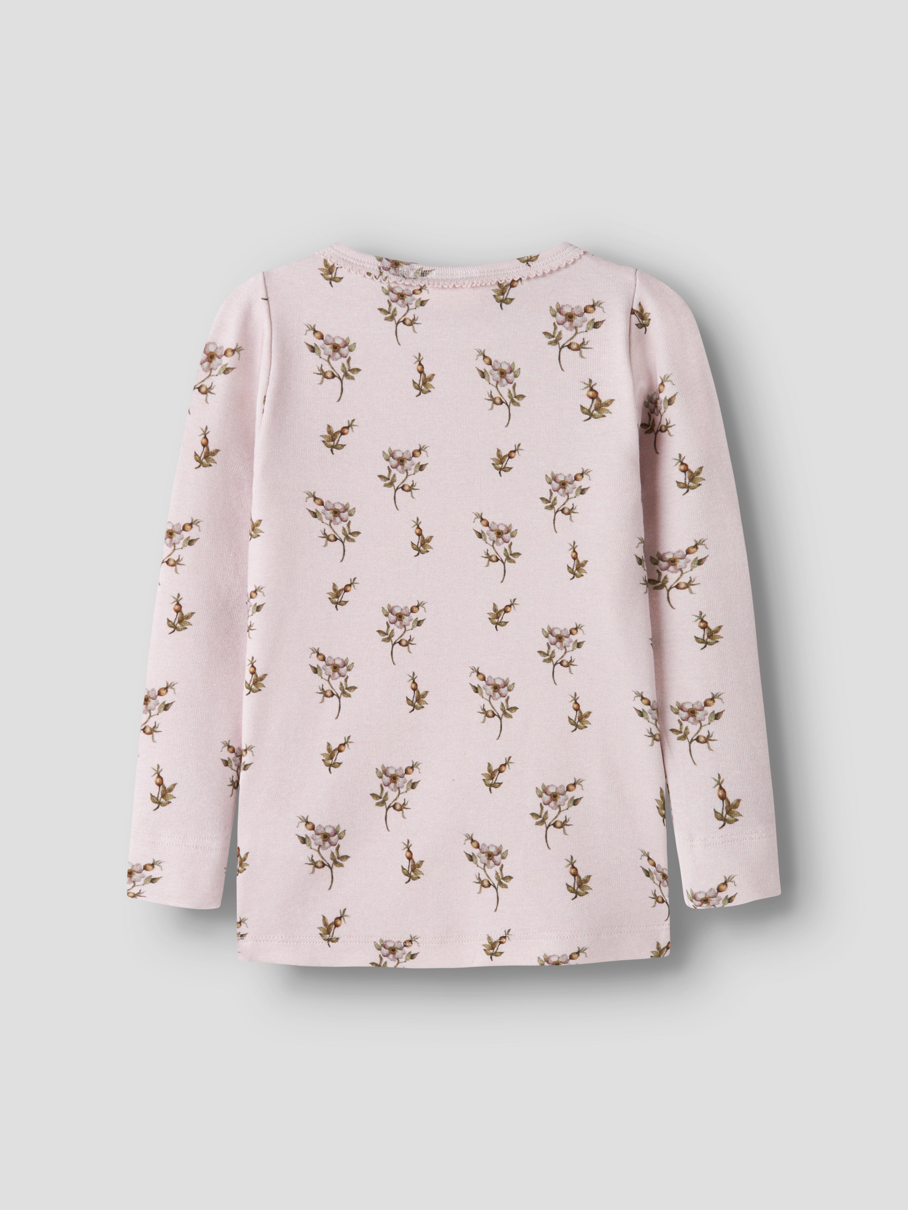 Lil Atelier - Gayo Sig LS Slim Top - Hushed Violet / Apple Rose