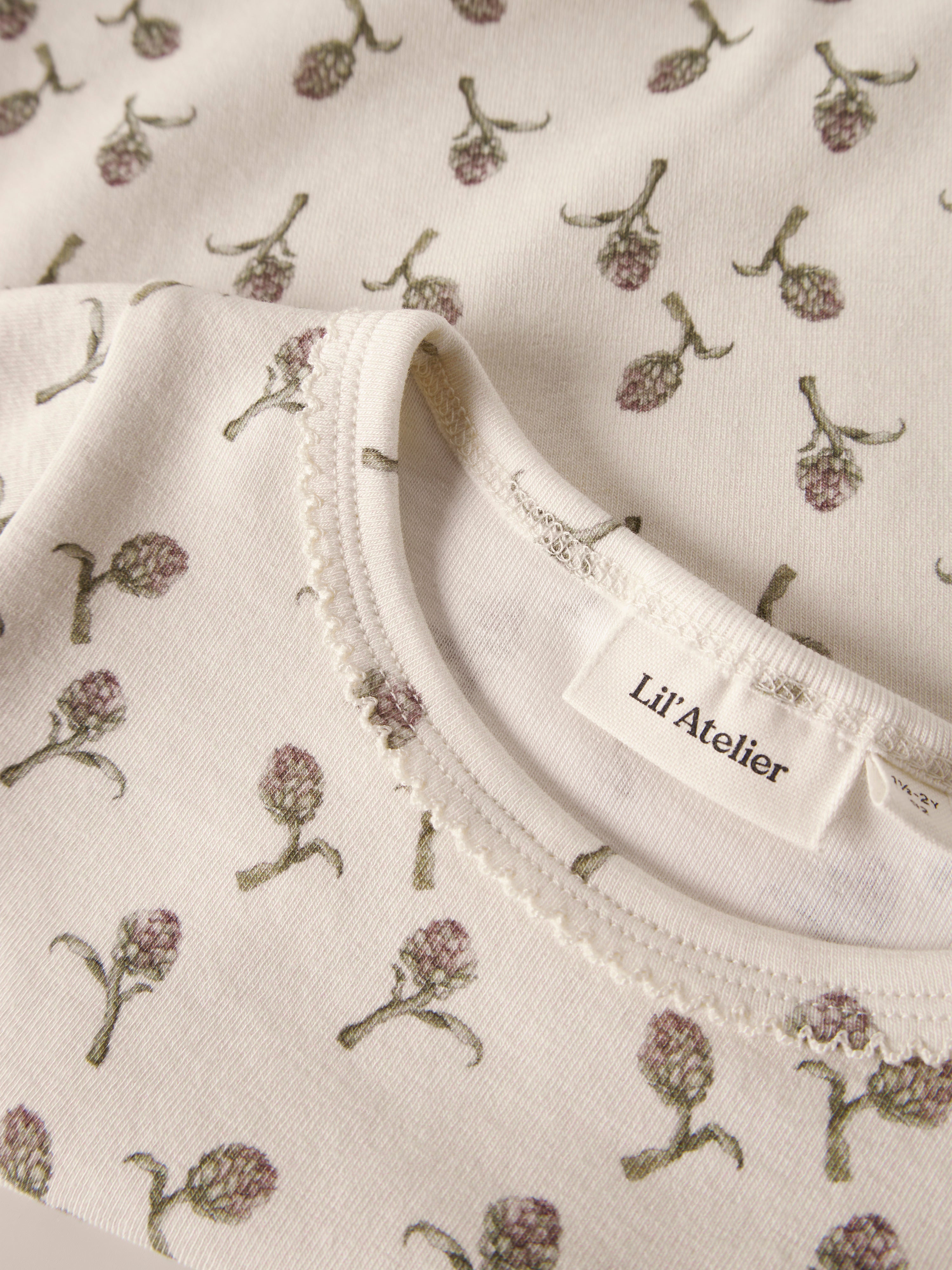 Lil Atelier Gayo - Sig LS Slim Top - Turtledove / Artichoke