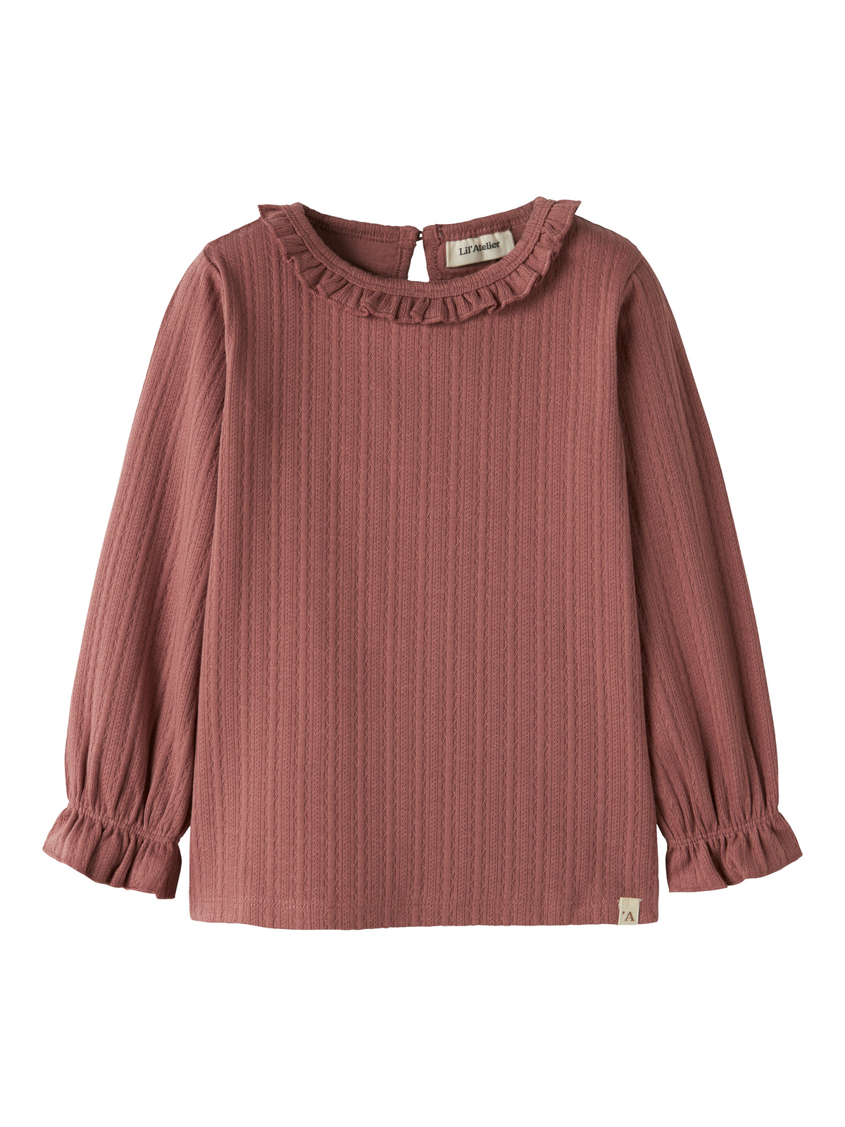 Lil Atelier Onela - LS Slim Top - Withered Rose