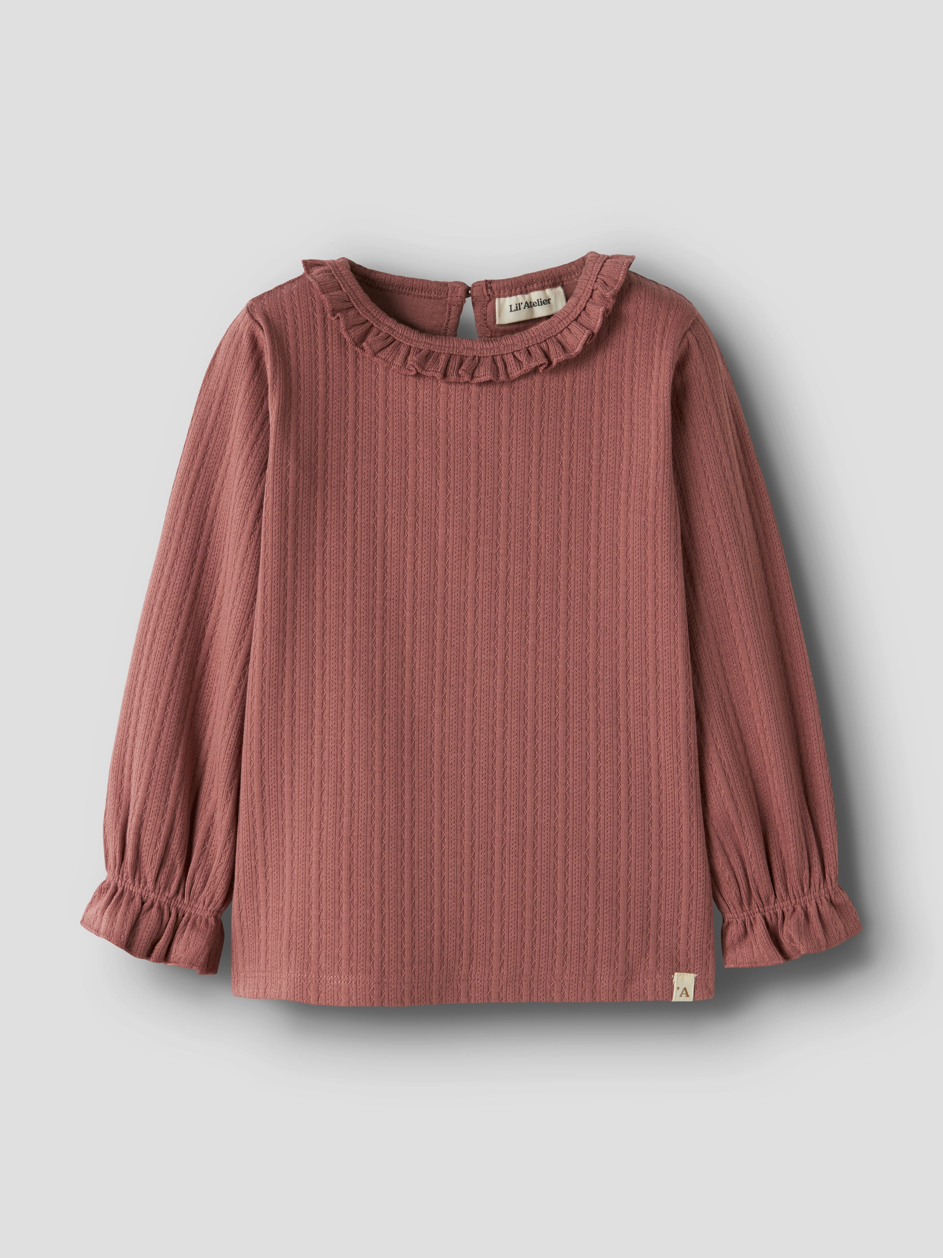 Lil Atelier Onela - LS Slim Top - Withered Rose