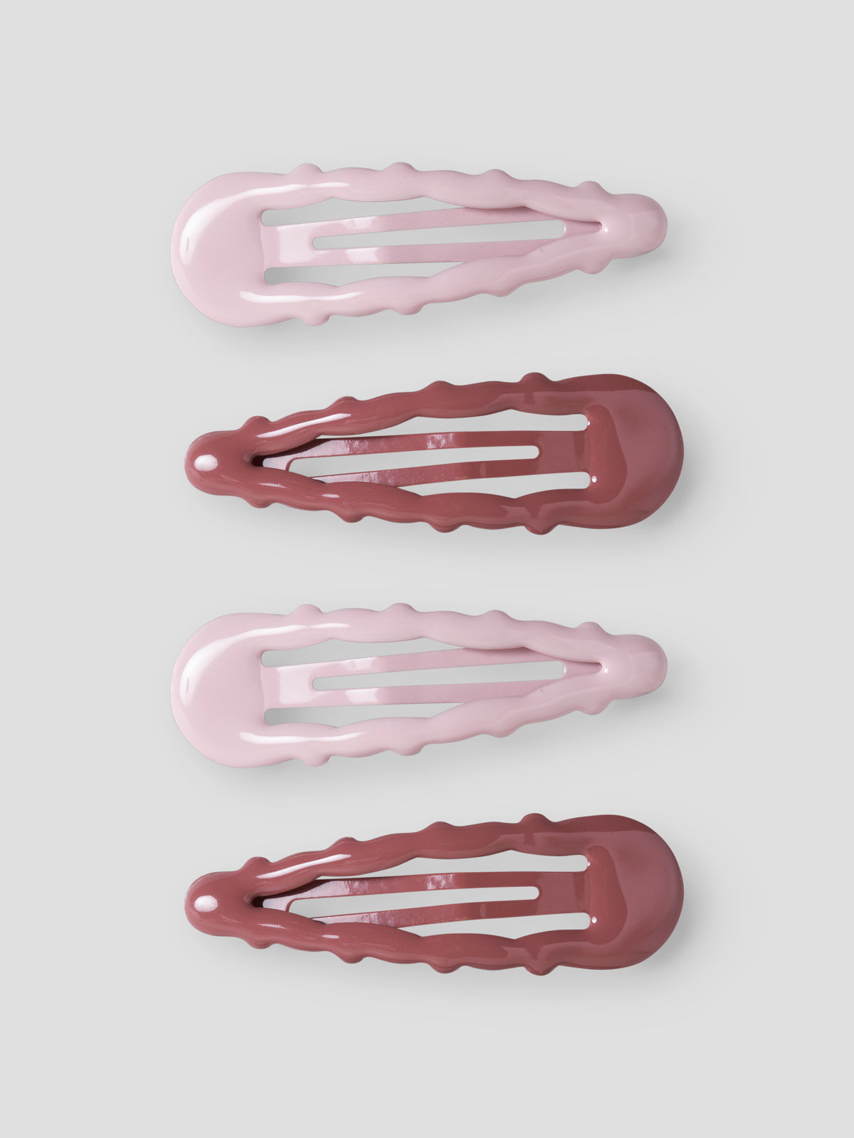 Lil Atelier Acc - Hanne 4P Hair Clips - Hushed Violet