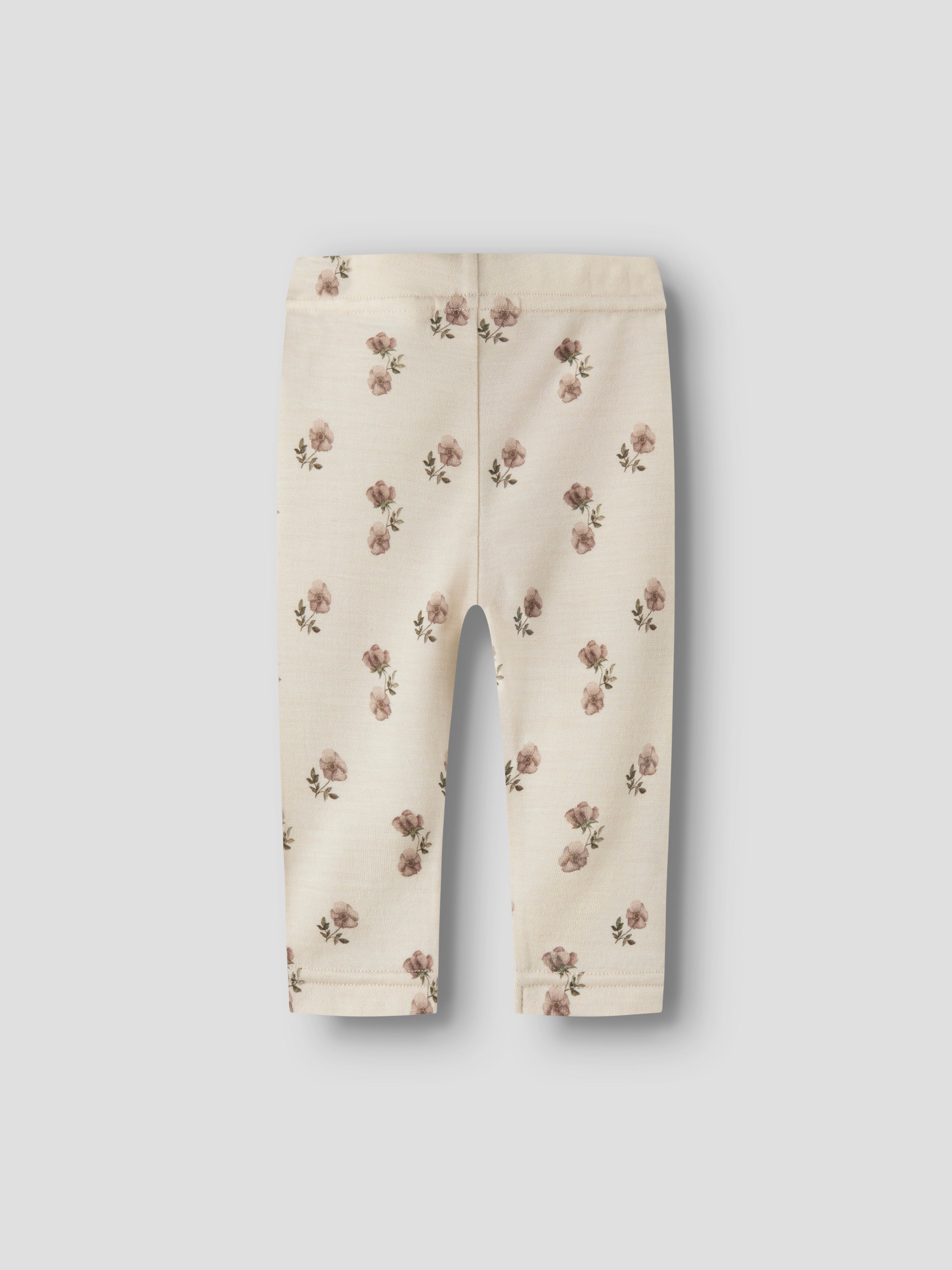 Lil Atelier Nilo - Nun Wool Slim Leggings - Turtledove/Flower