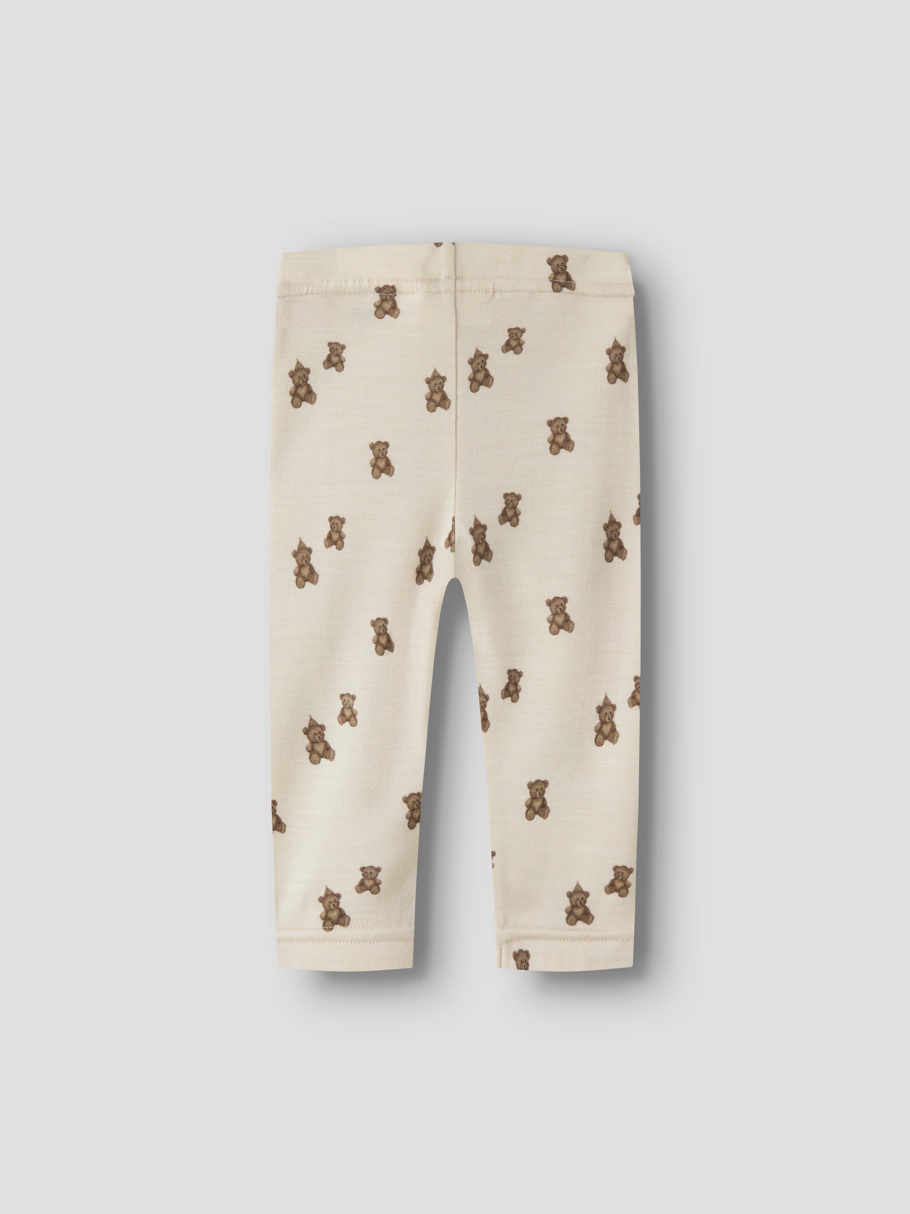 Lil Atelier Nilo - Nun Wool Slim Leggings - Turtledove/Teddy Bear