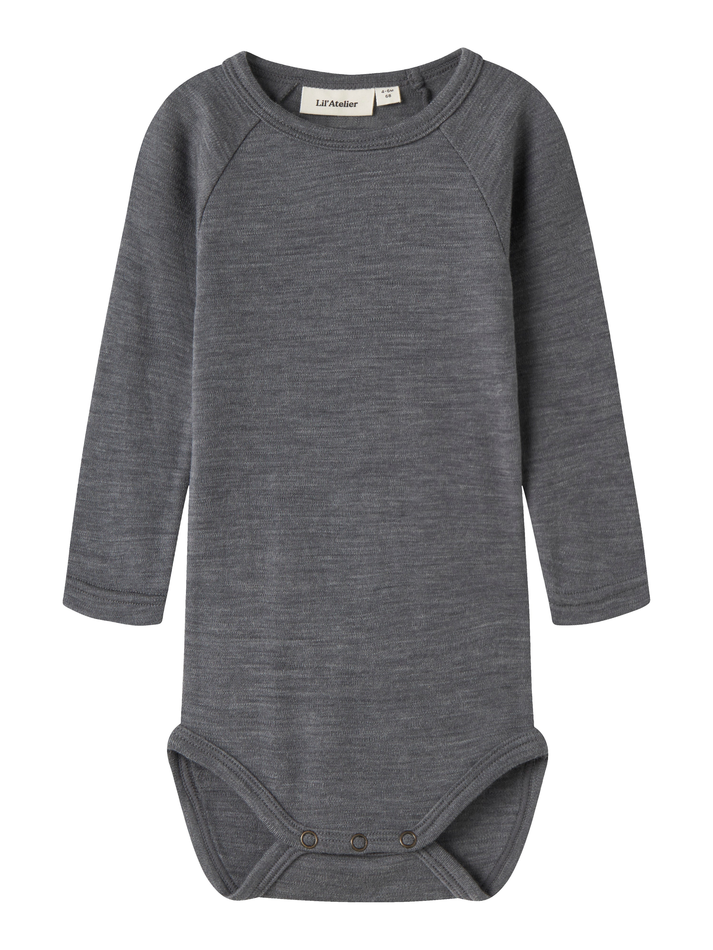 Lil Atelier Nilo - Nester Wool LS Slim Body - Poppy Seed