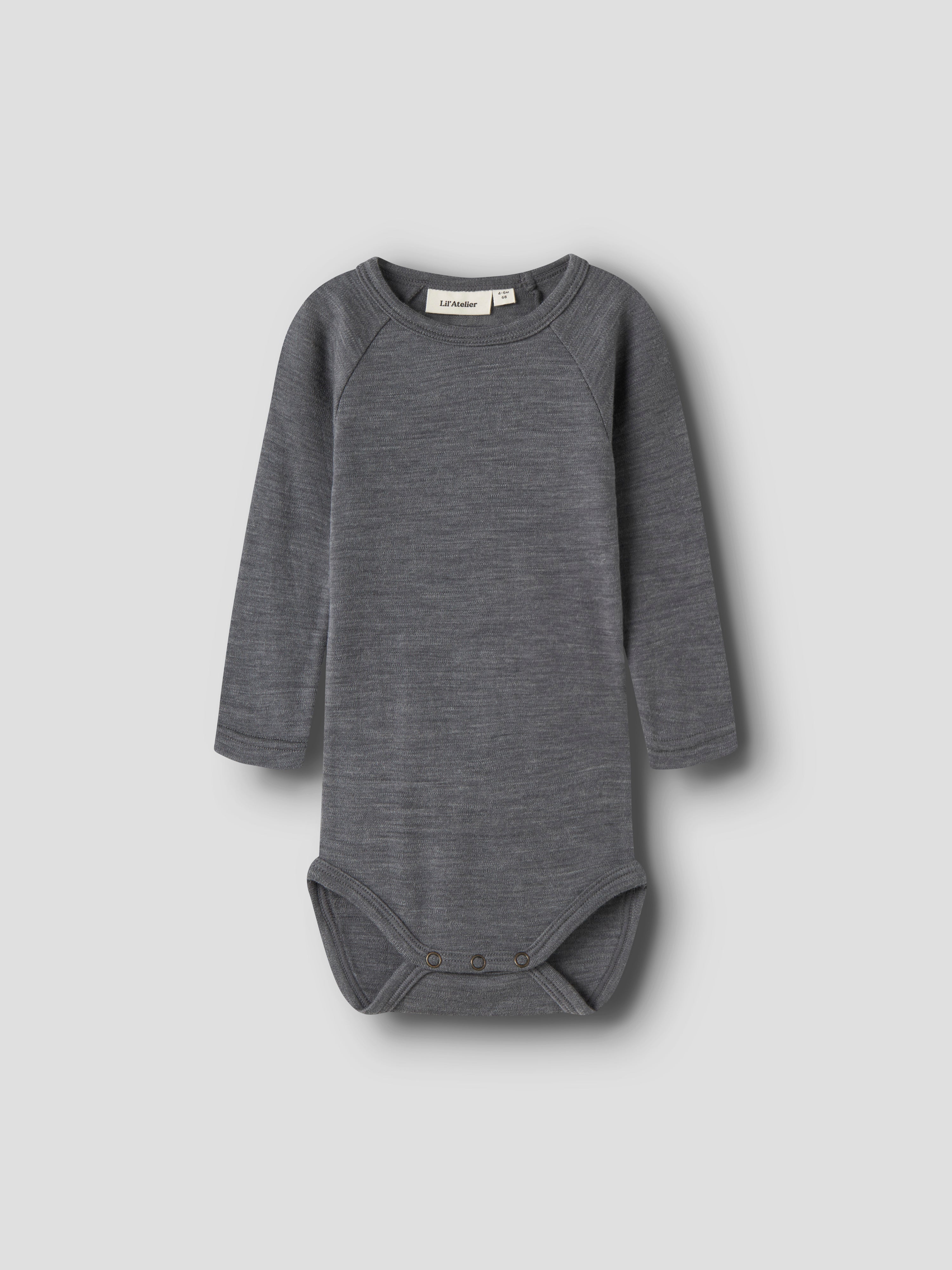 Lil Atelier Nilo - Nester Wool LS Slim Body - Poppy Seed