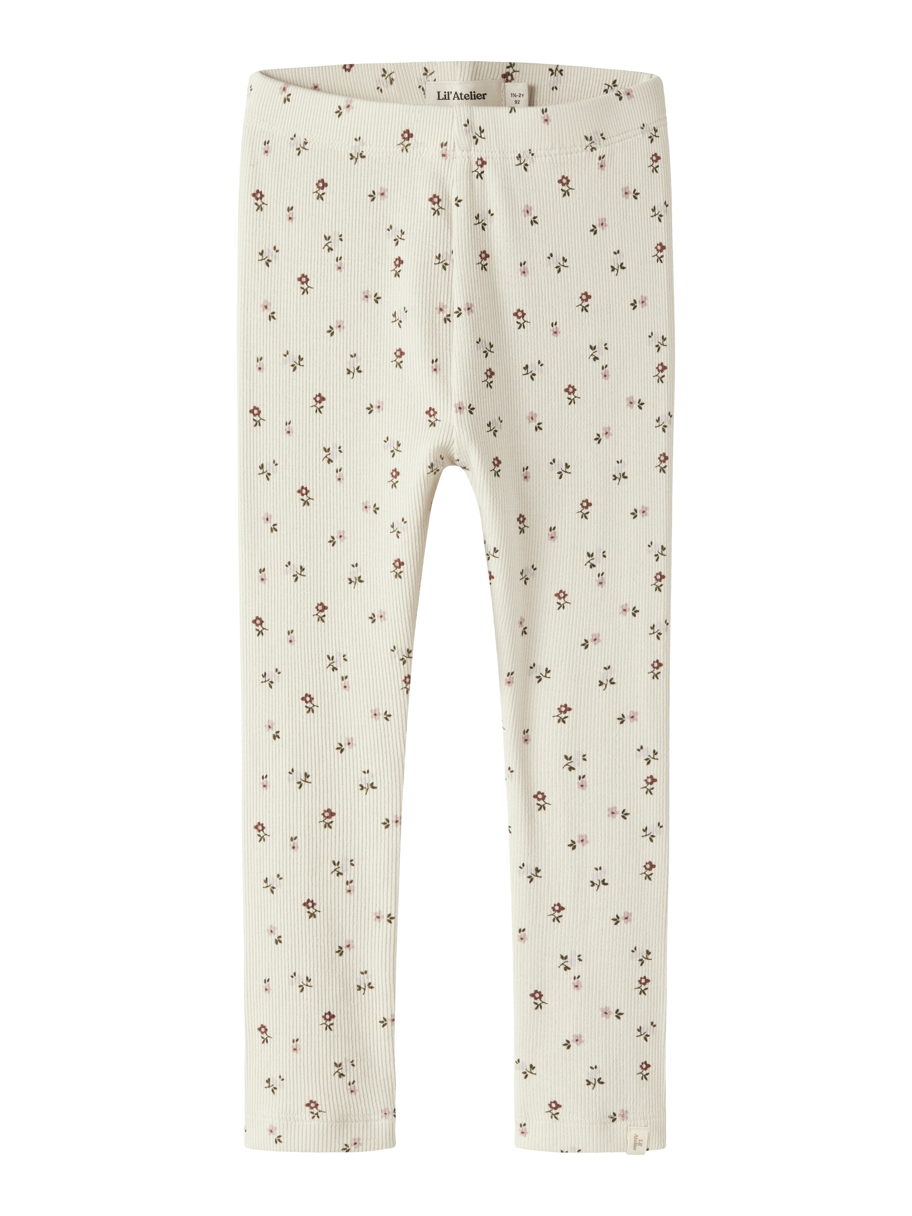 Lil Atelier Gago - Slim Leggings NOOS - Turtledove/Flower
