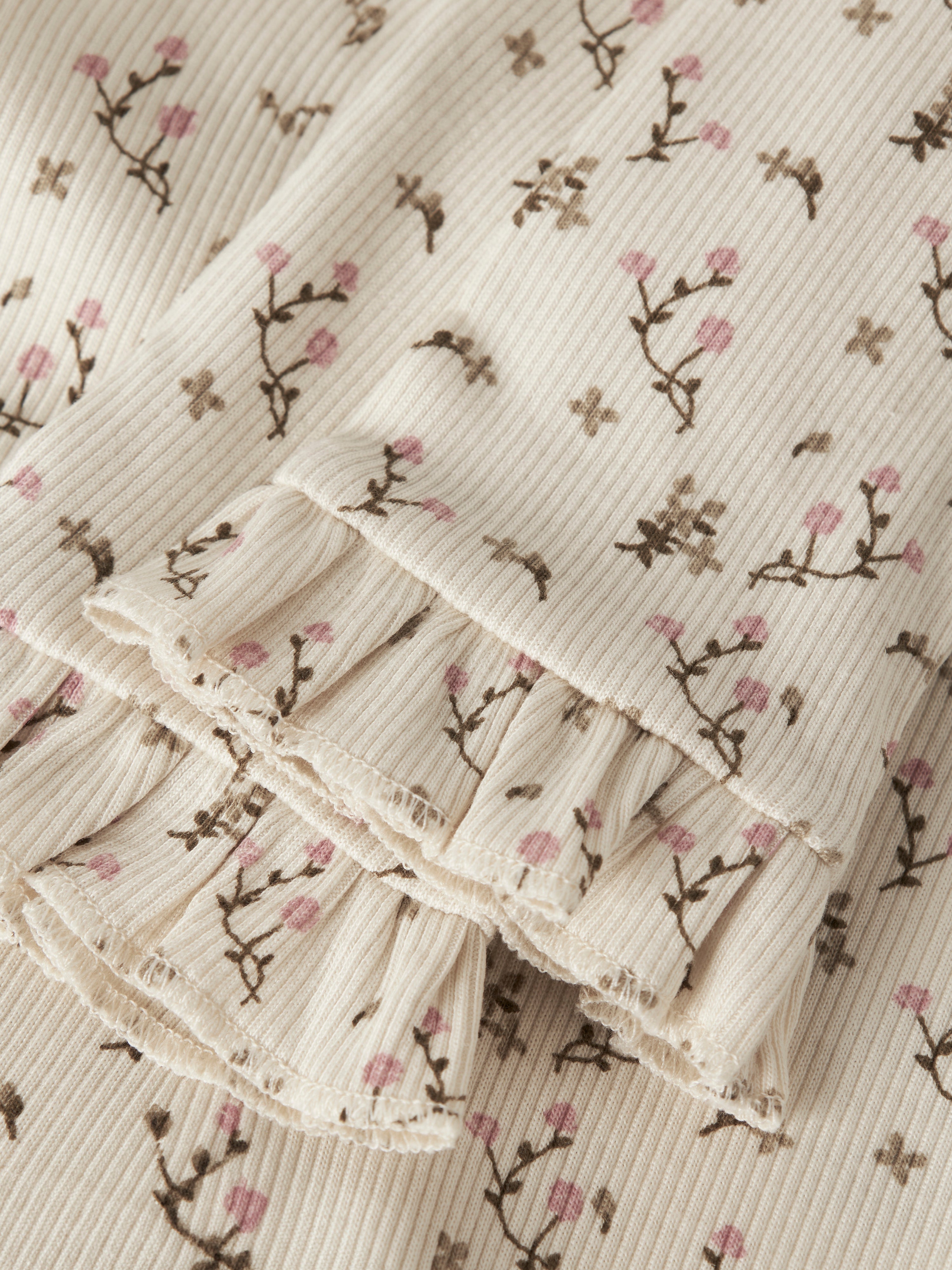 Lil Atelier Lago - Mer Slim Leggings - Turtledove/Rose Flower