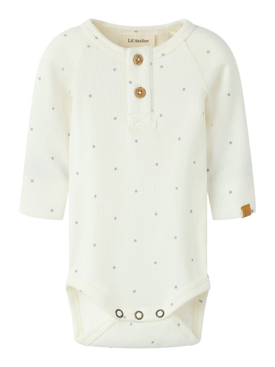 Lil Atelier Gago - Kip Slim body - Coconut Milk/Dot