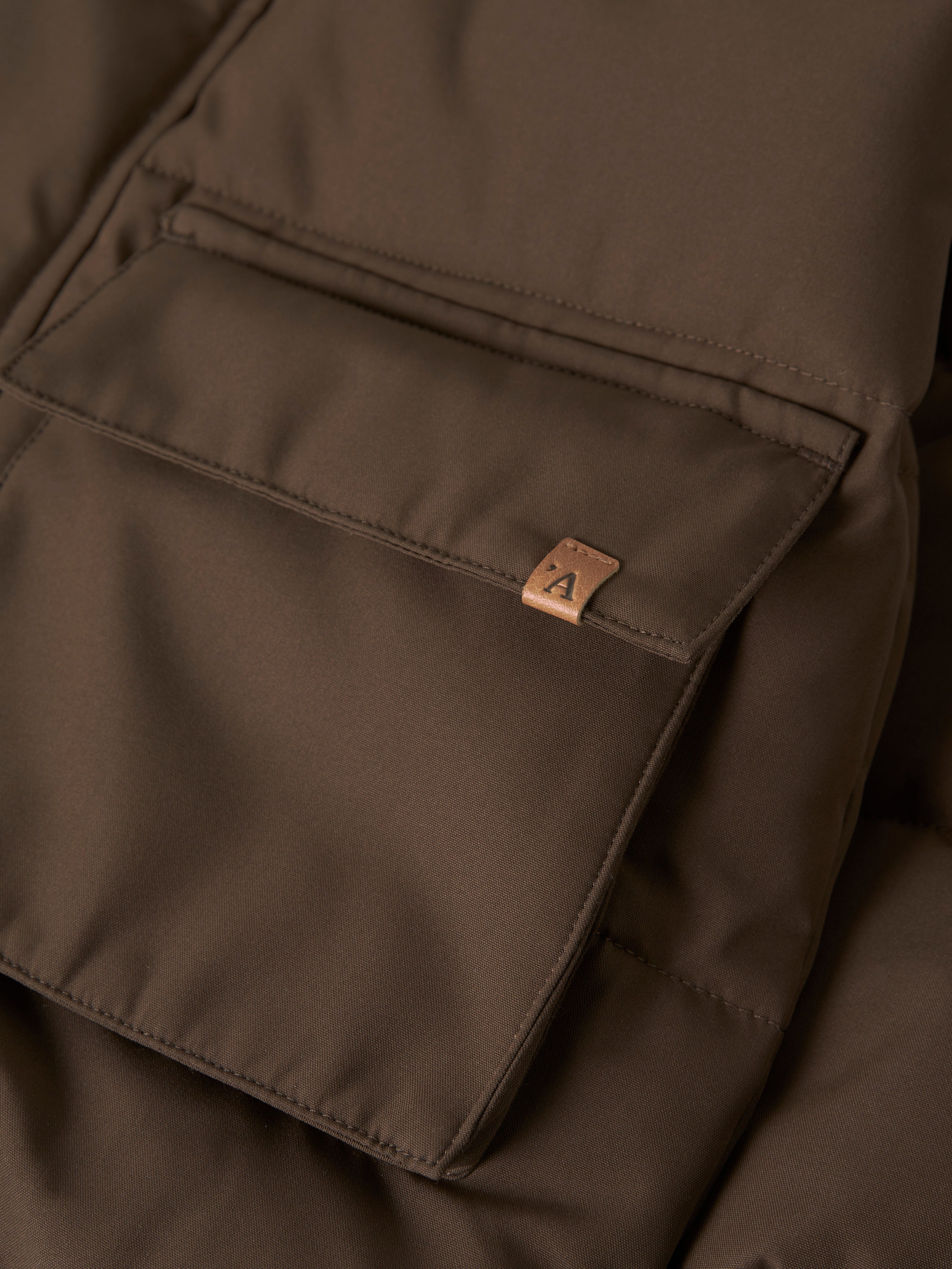 Lil Atelier - Lamedow03 Puffer Jakke - Dark Earth