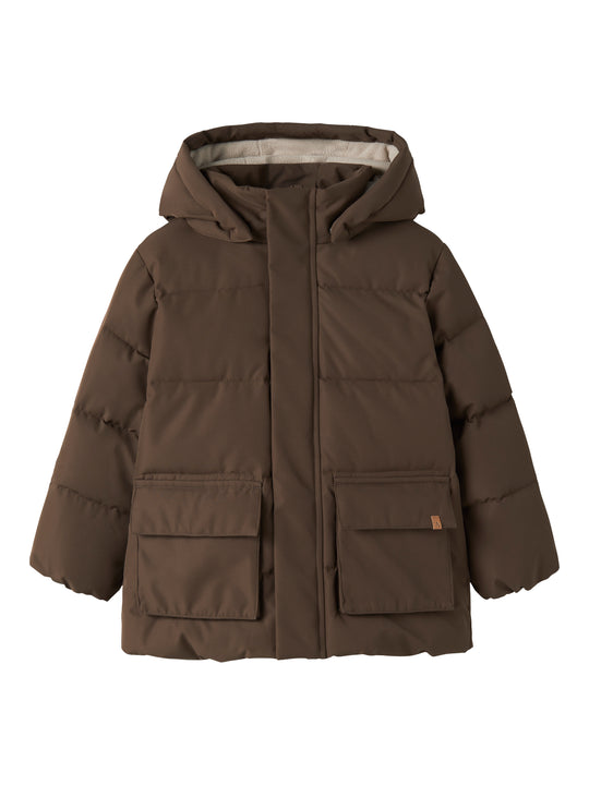 Lil Atelier - Lamedow03 Puffer Jakke - Dark Earth