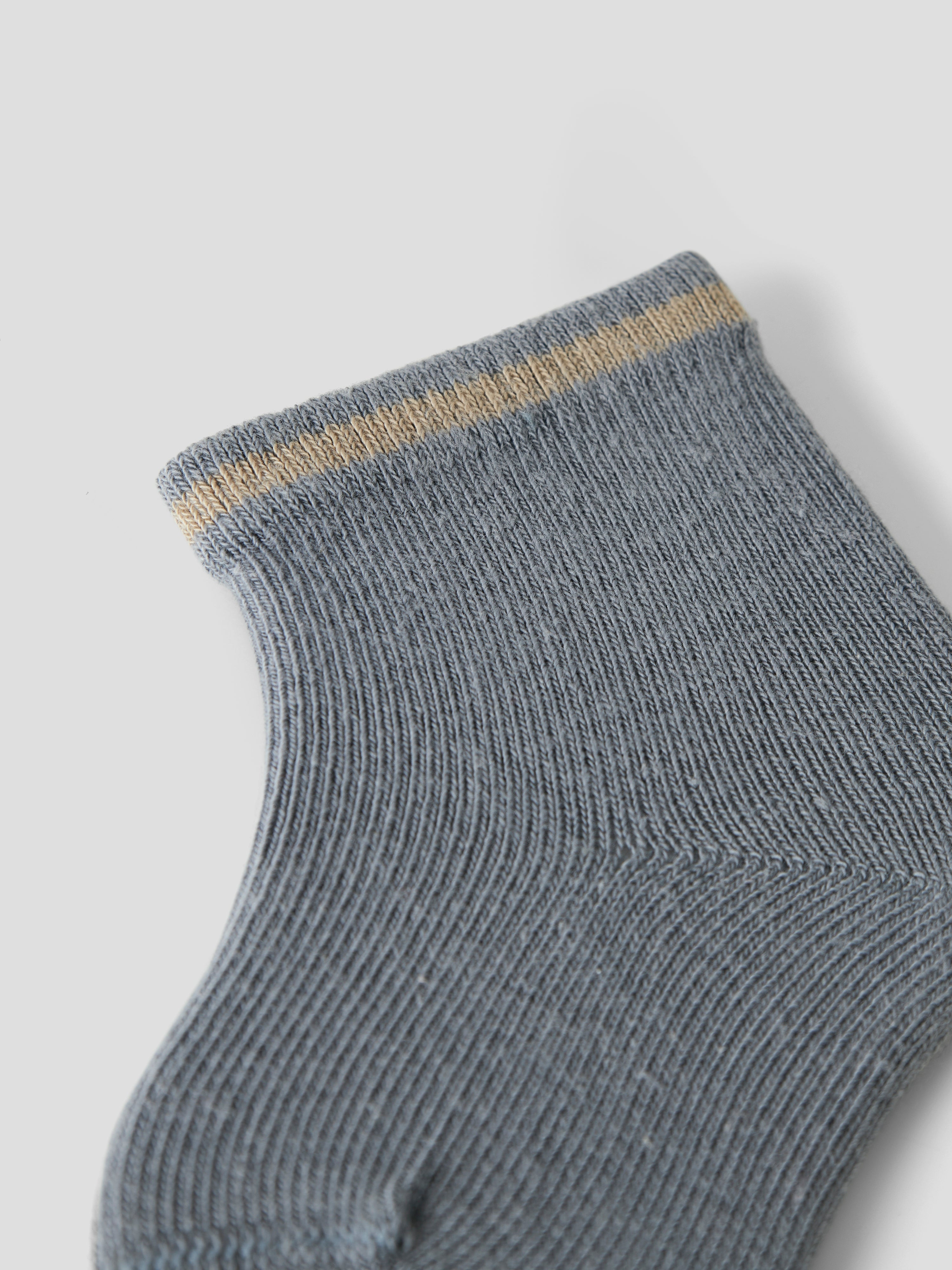 Lil Atelier - Love - Fir Stripe Strømper - Sleet