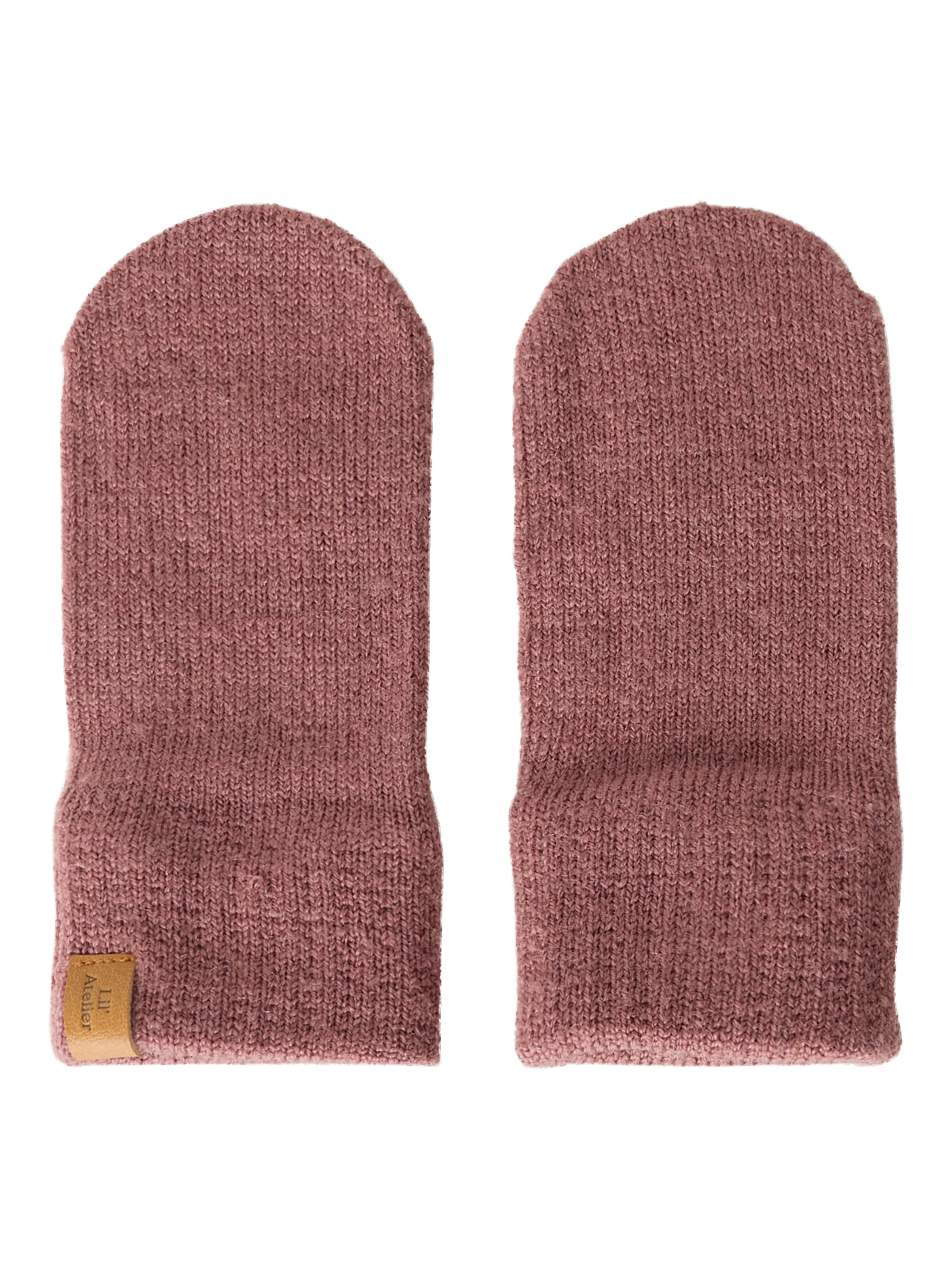 Lil Atelier Nanson - Knit Mittens - Withered Rose